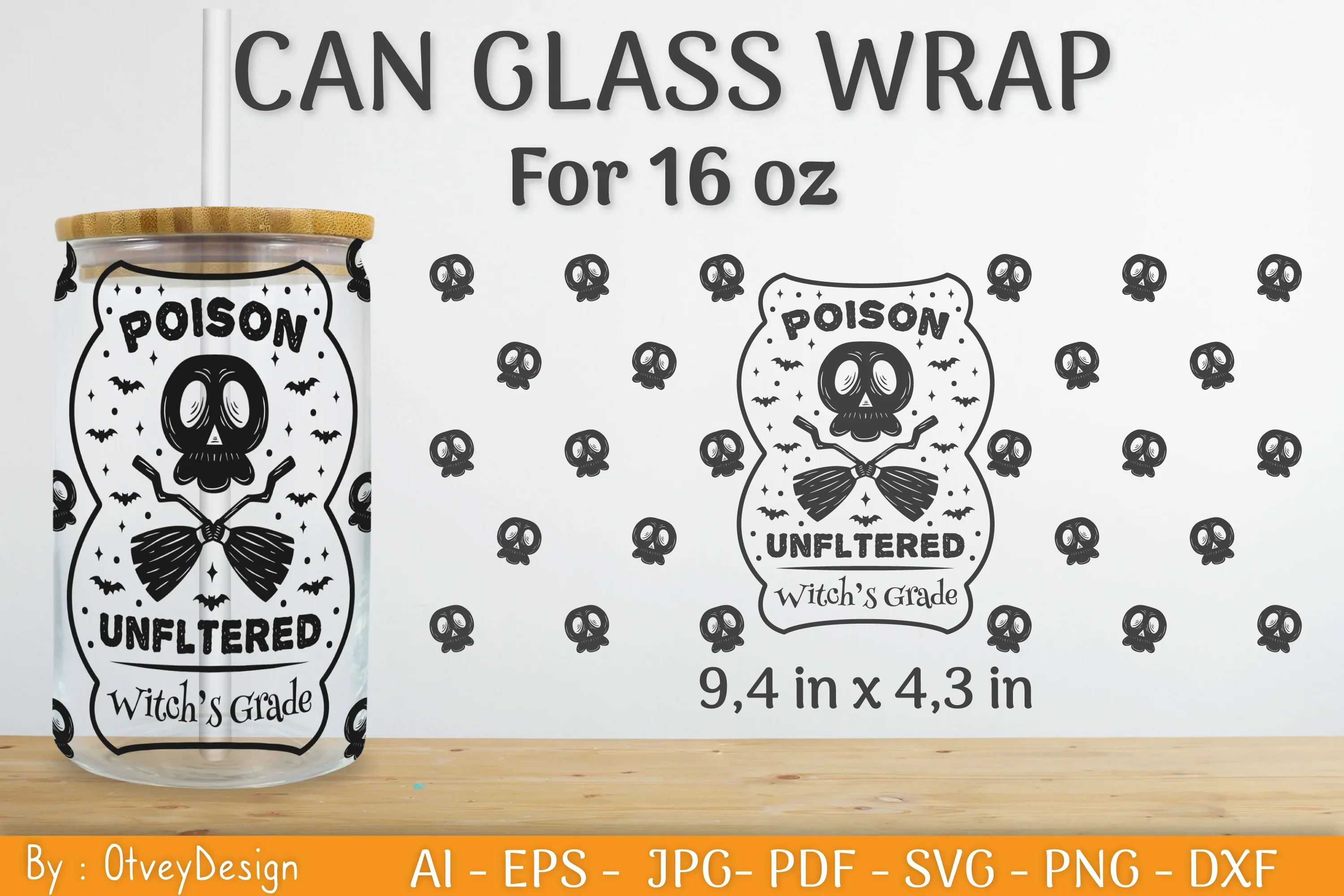 Halloween Beer Can Glass SVG Bundle