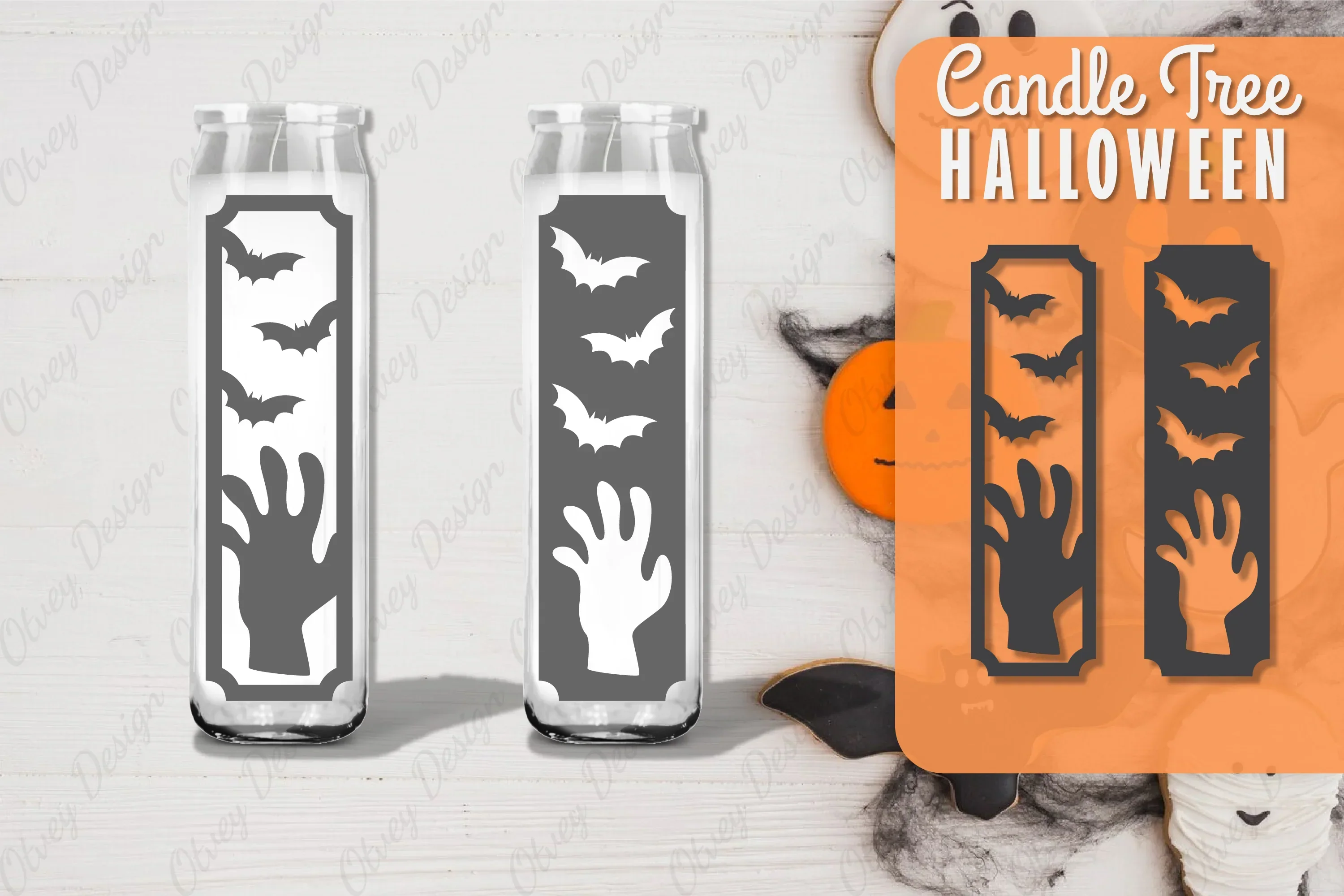 Halloween Candle Tree Design SVG Bundle