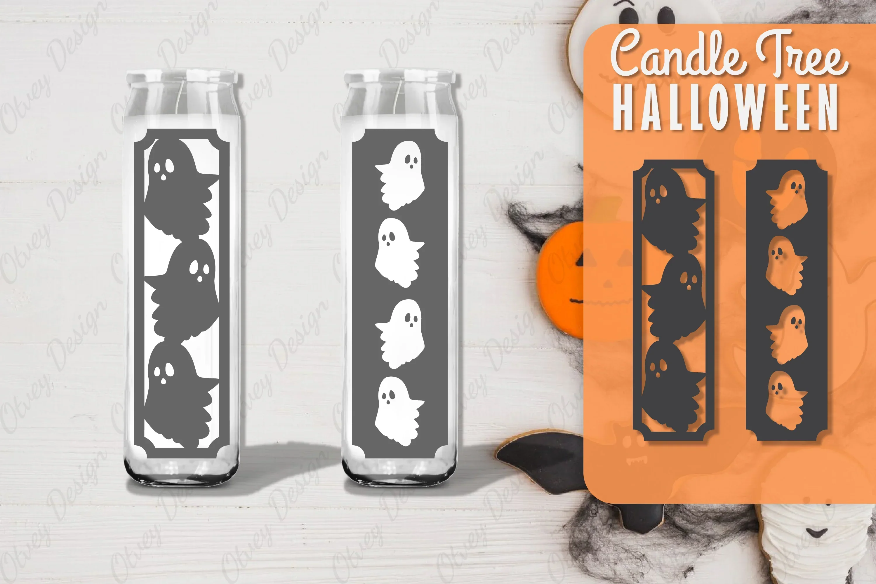 Halloween Candle Tree Design SVG Bundle