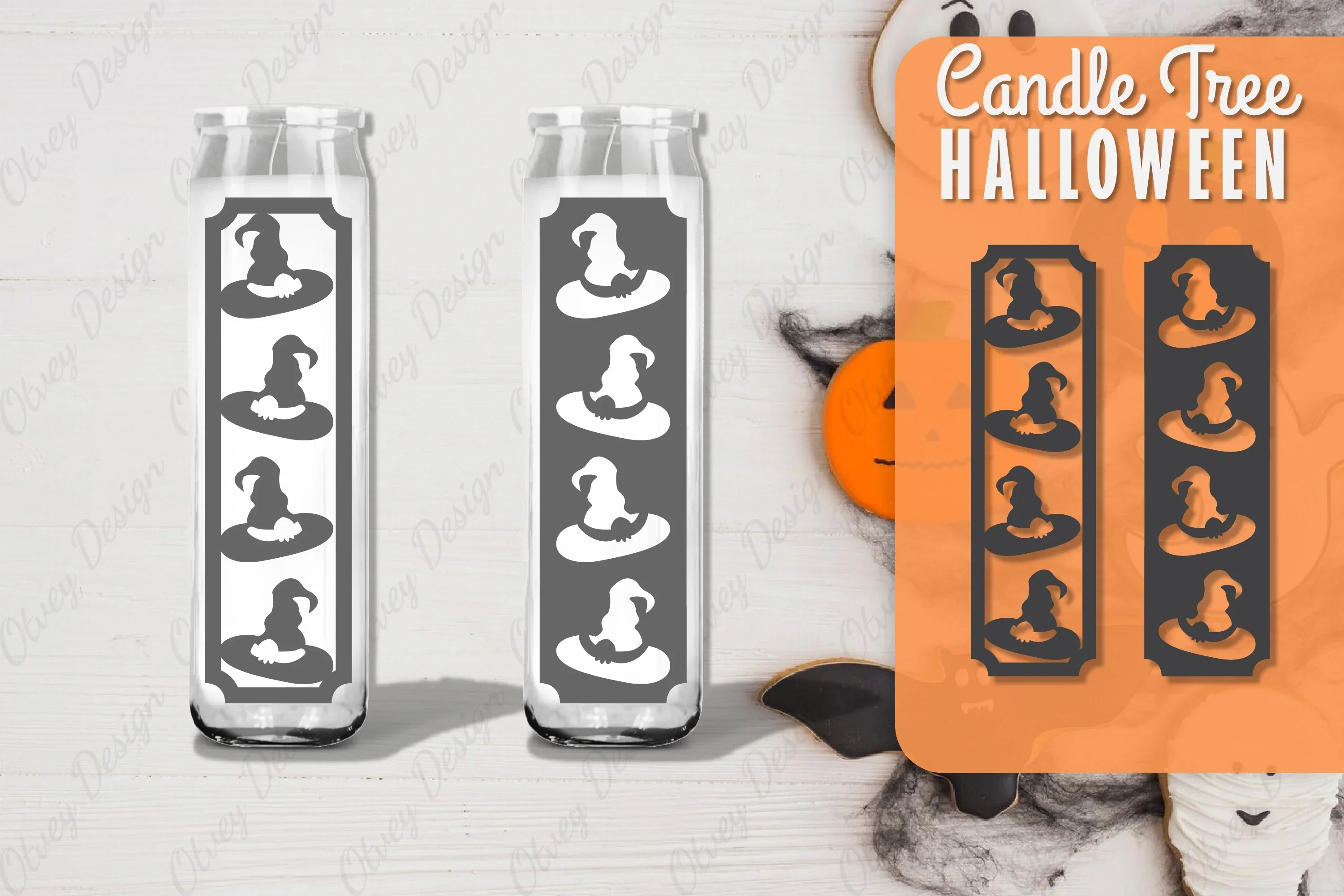Halloween Candle Tree Design SVG Bundle