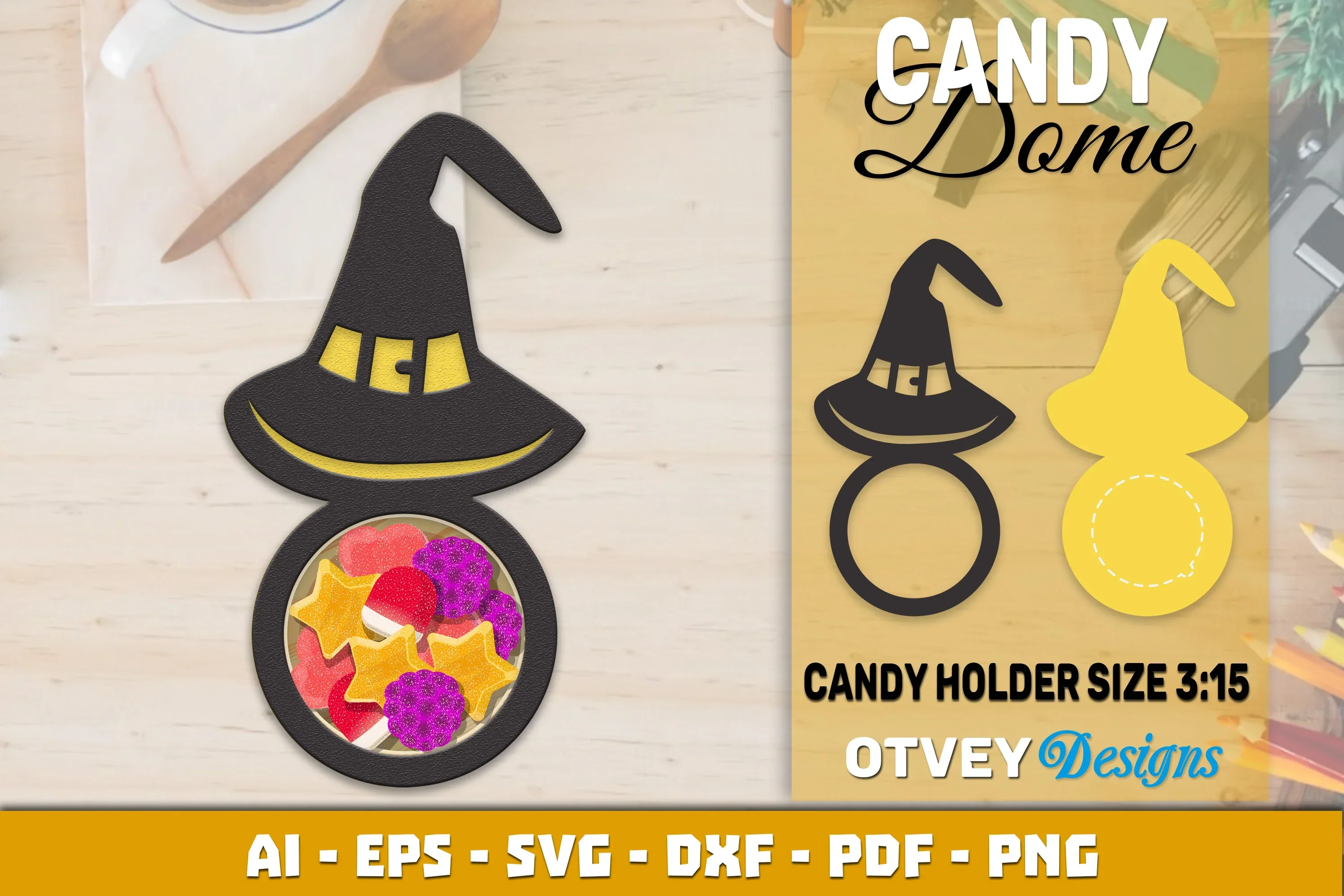 Halloween Candy Dome Designs SVG Bundle