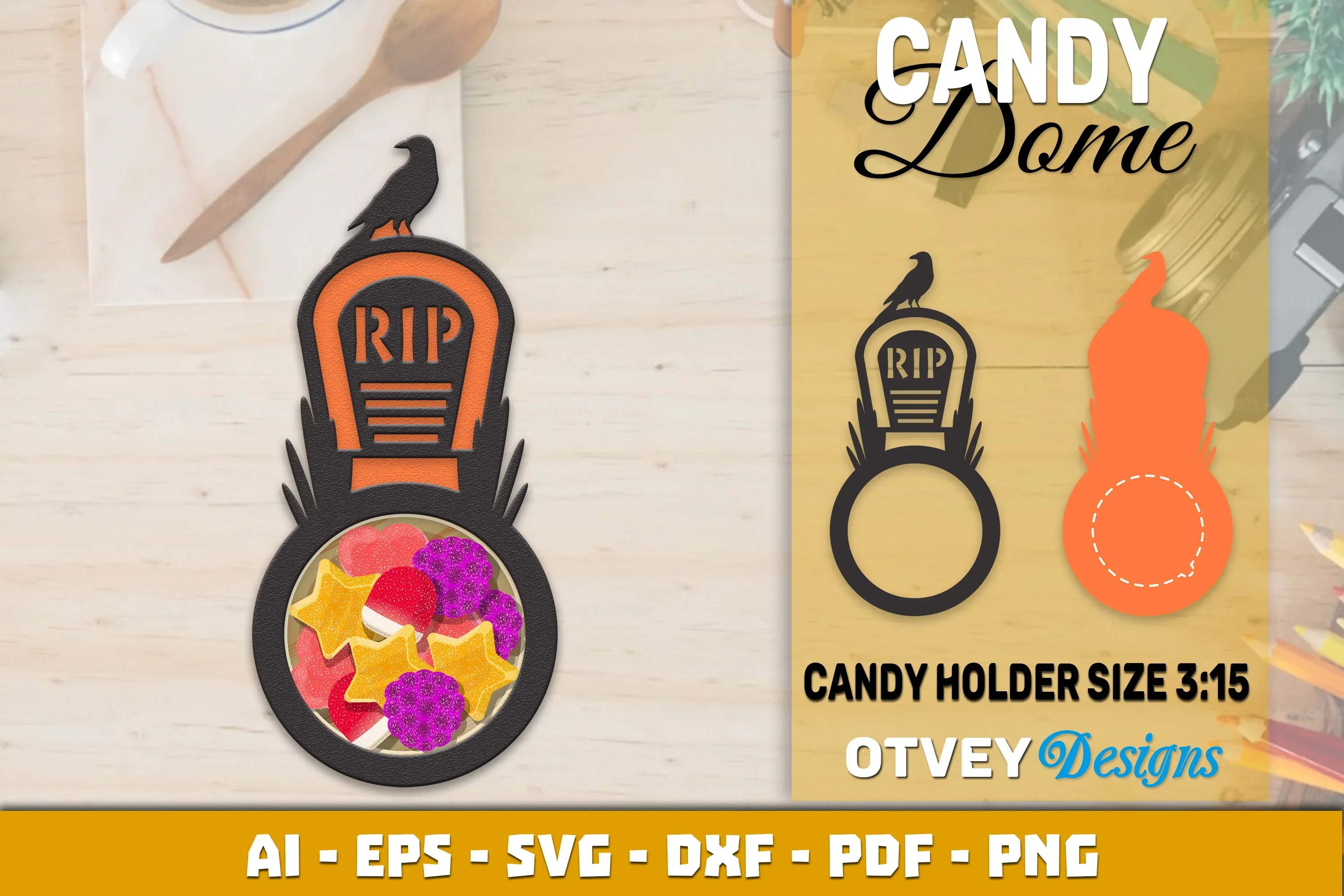 Halloween Candy Dome Designs SVG Bundle