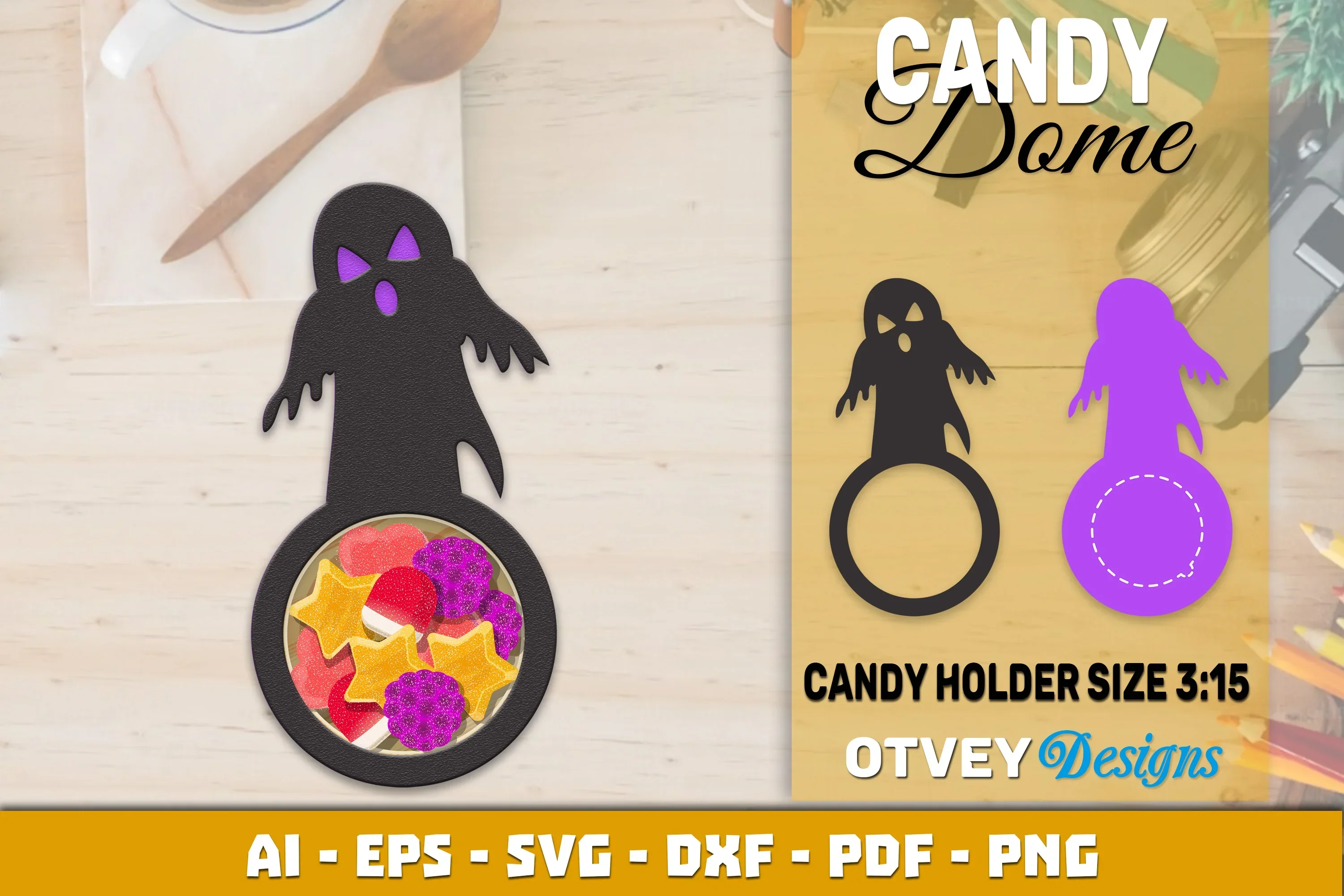 Halloween Candy Dome Designs SVG Bundle