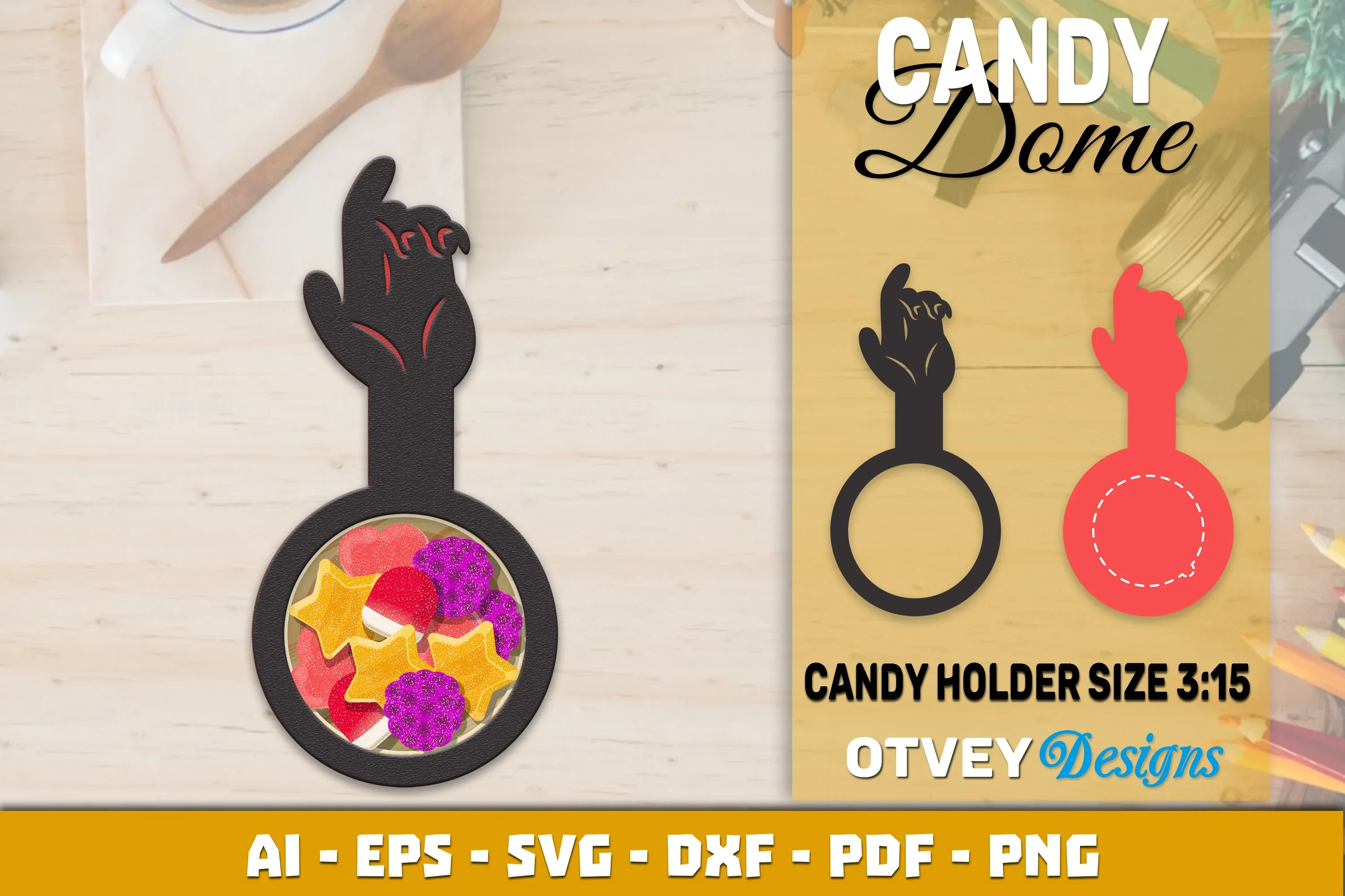 Halloween Candy Dome Designs SVG Bundle