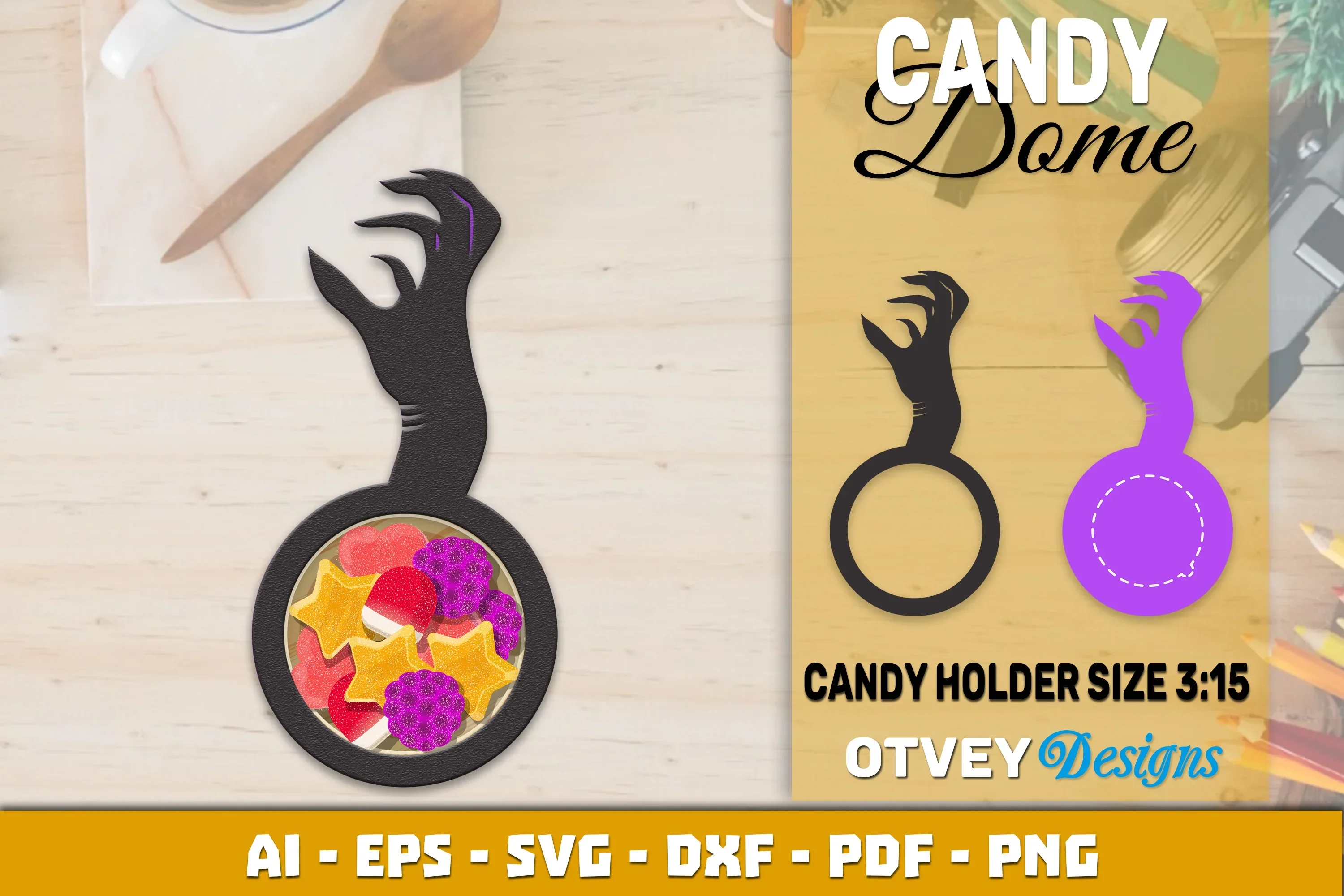Halloween Candy Dome Designs SVG Bundle