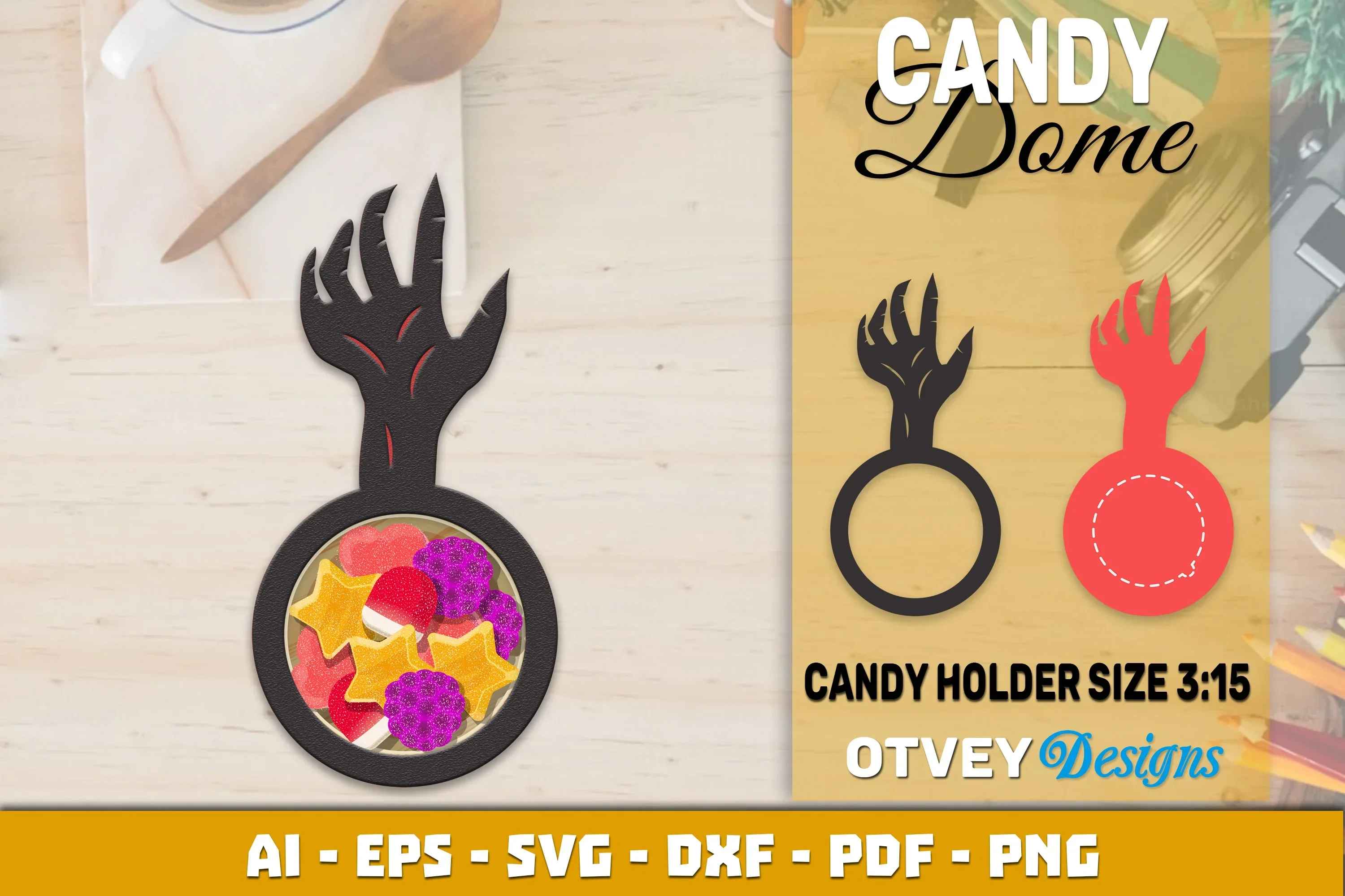 Halloween Candy Dome Designs SVG Bundle