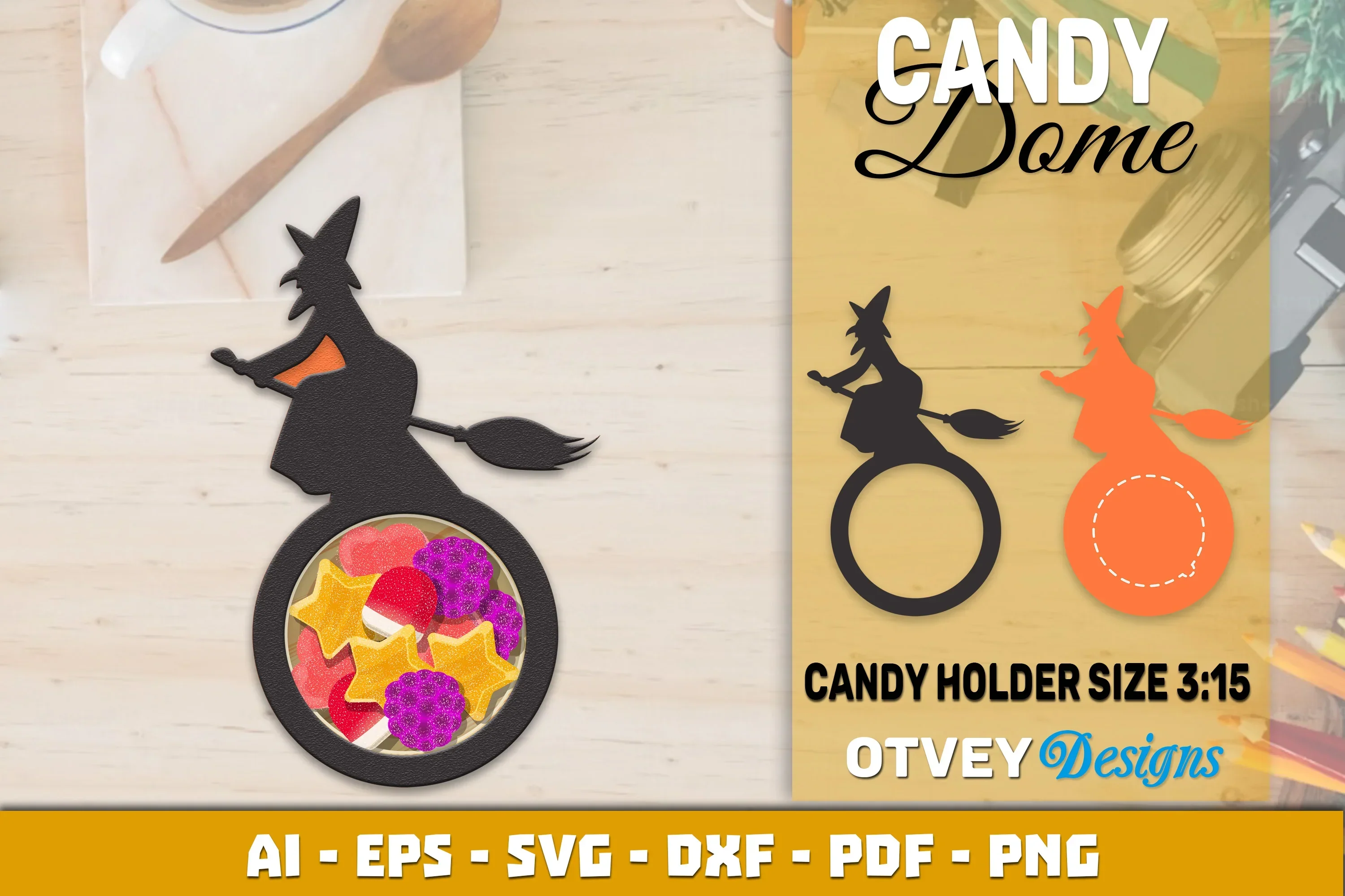 Halloween Candy Dome Designs SVG Bundle