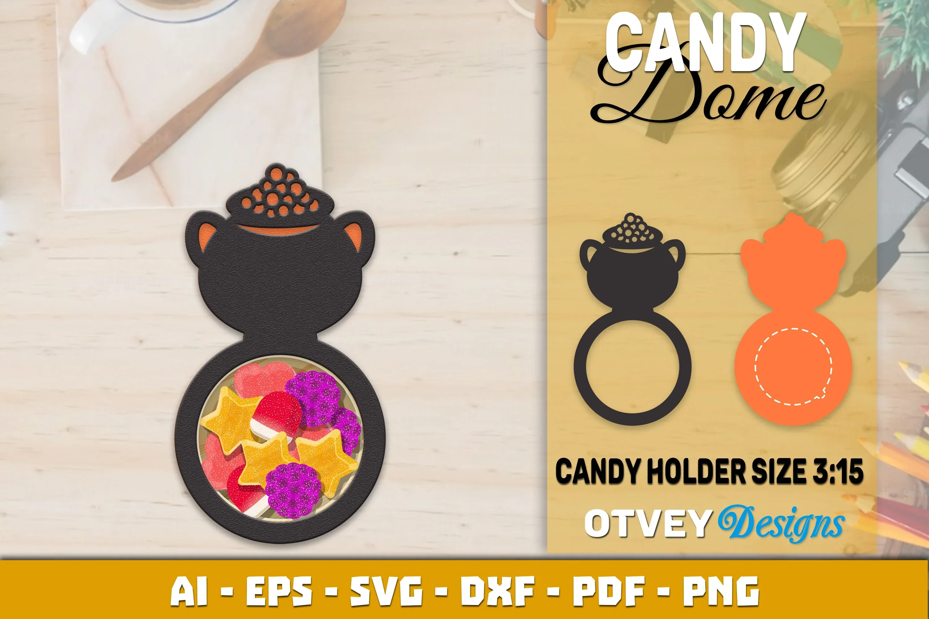 Halloween Candy Dome Designs SVG Bundle