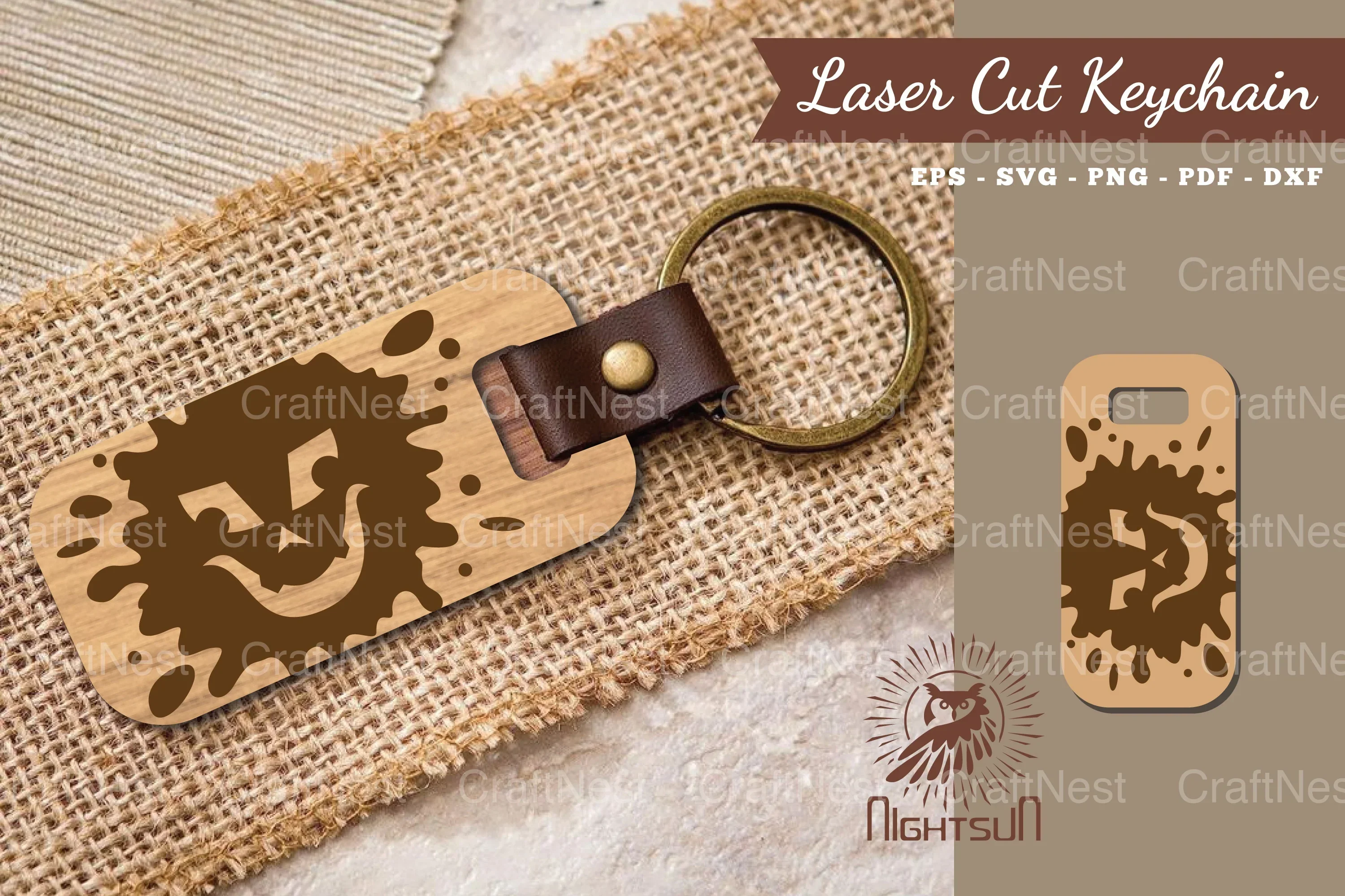 Halloween Face Laser Cut Keychain Clipart Bundle