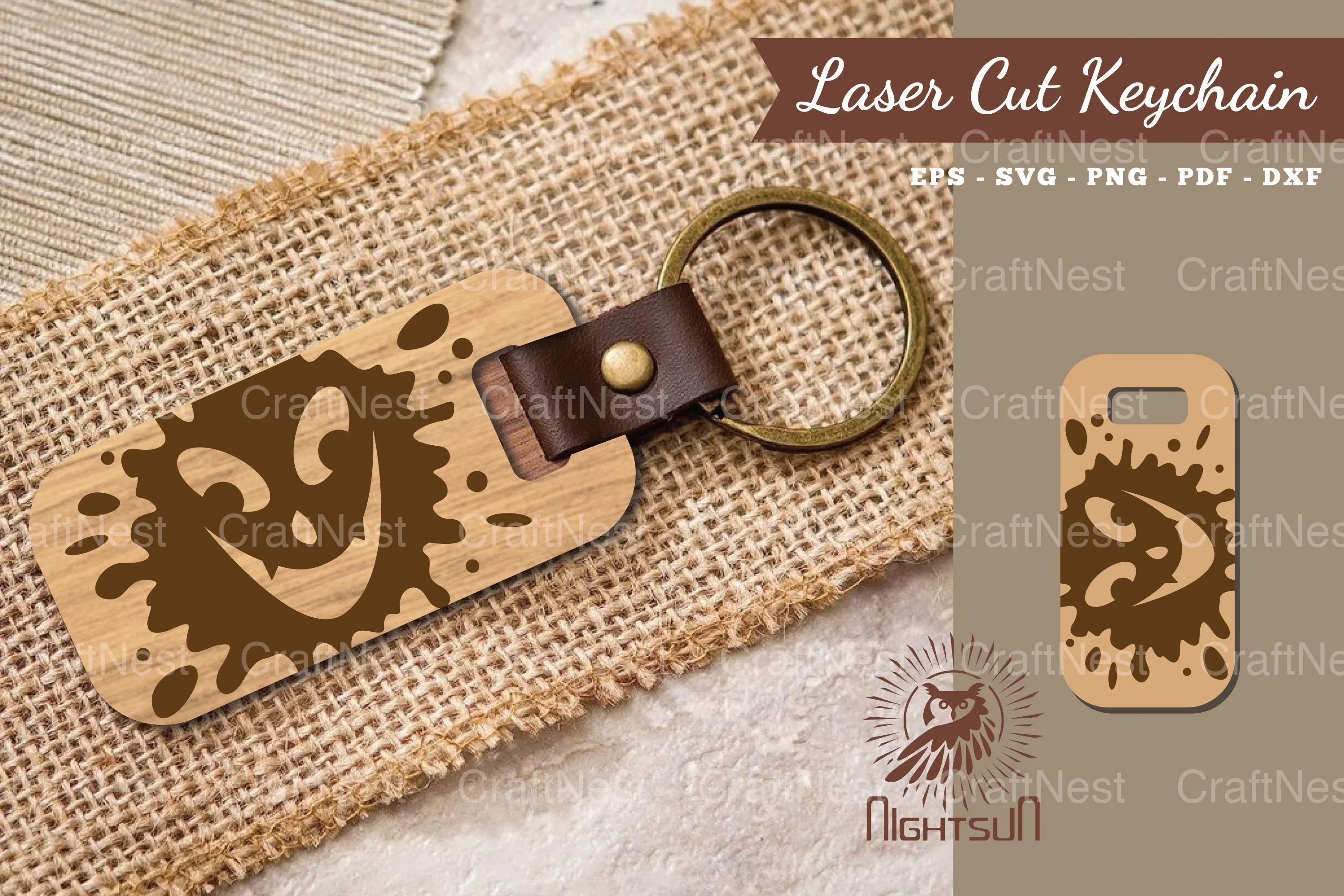 Halloween Face Laser Cut Keychain Clipart Bundle