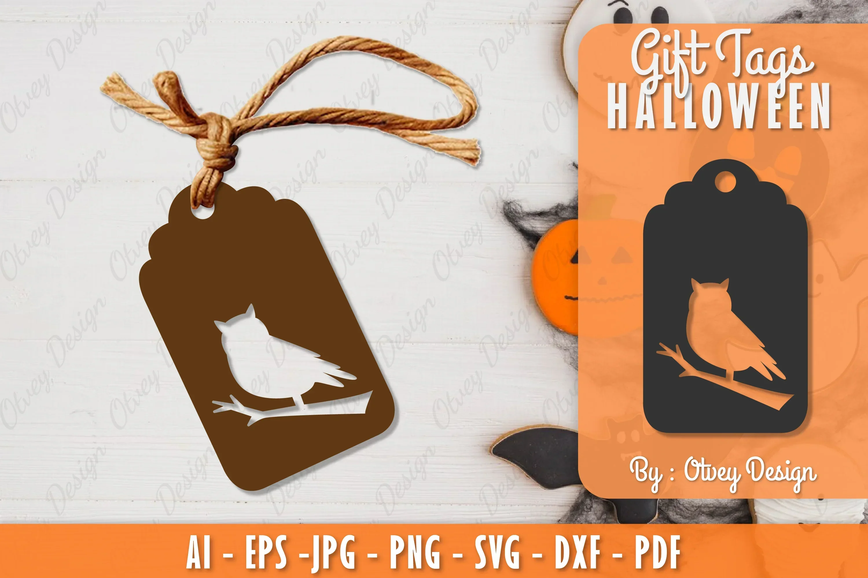 Halloween Gift Tags SVG Bundle