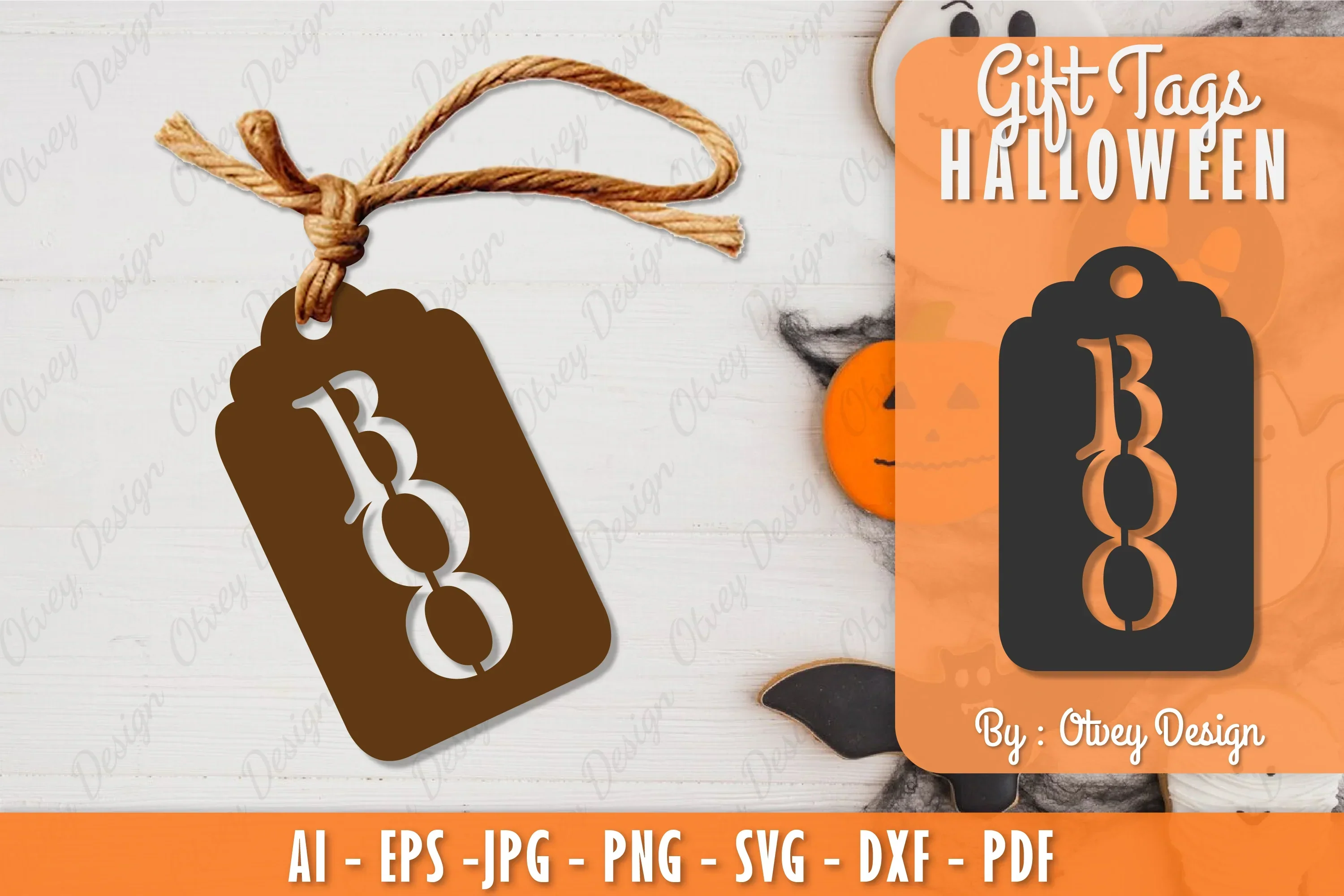 Halloween Gift Tags SVG Bundle