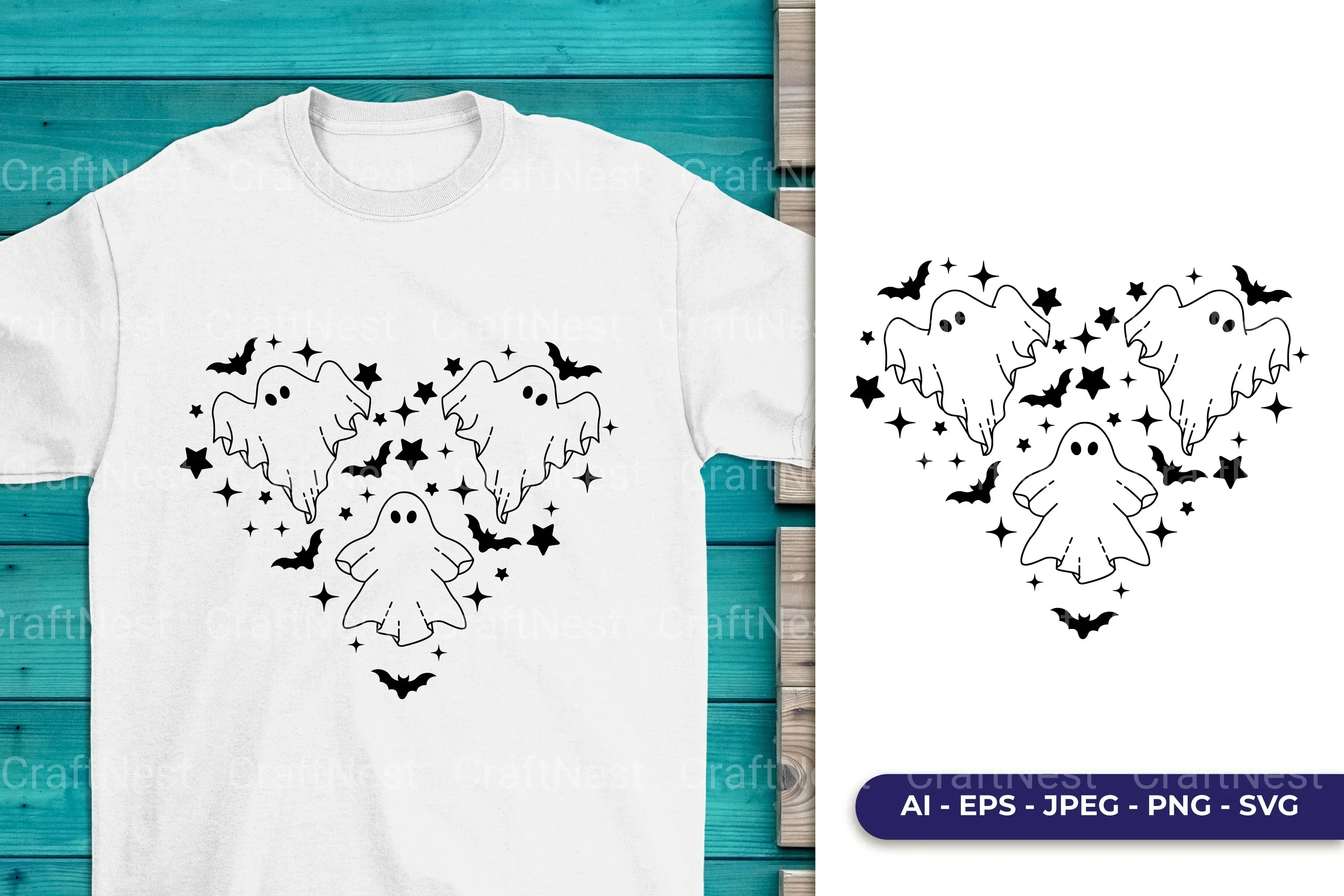 Halloween Heart SVG Bundle