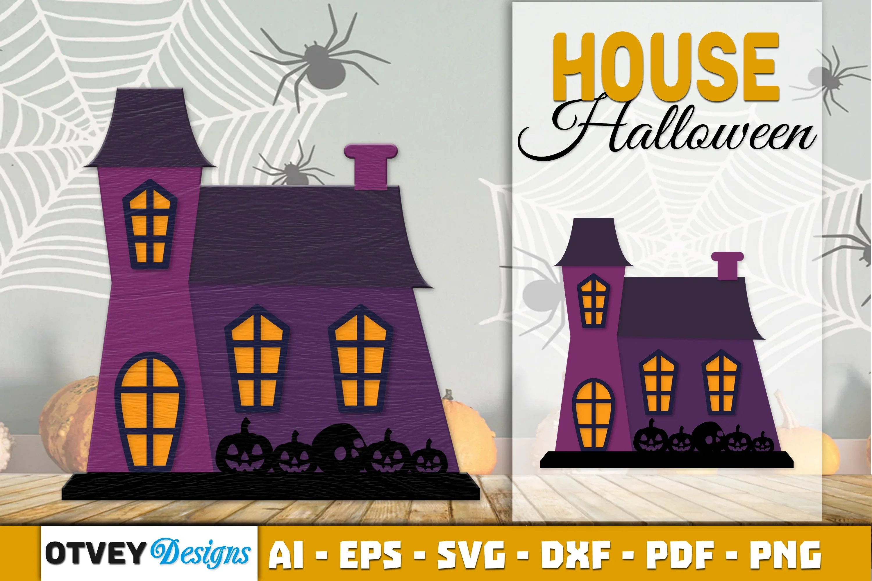 Halloween Home Decor Laser Cut SVG Bundle