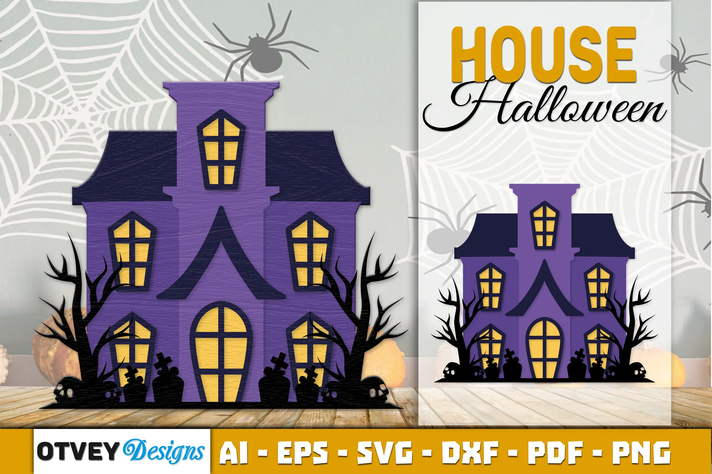 Halloween Home Decor Laser Cut SVG Bundle