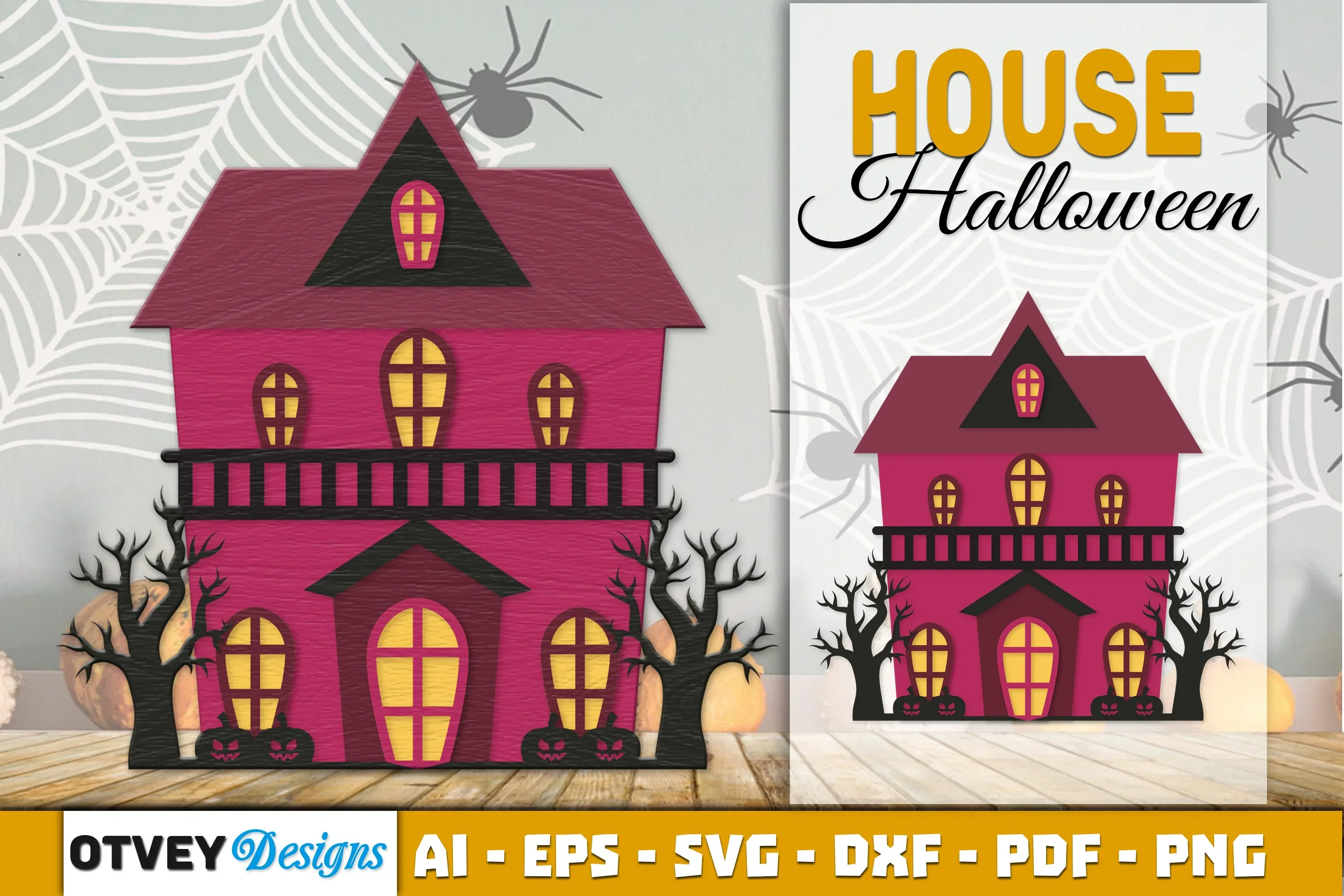 Halloween Home Decor Laser Cut SVG Bundle