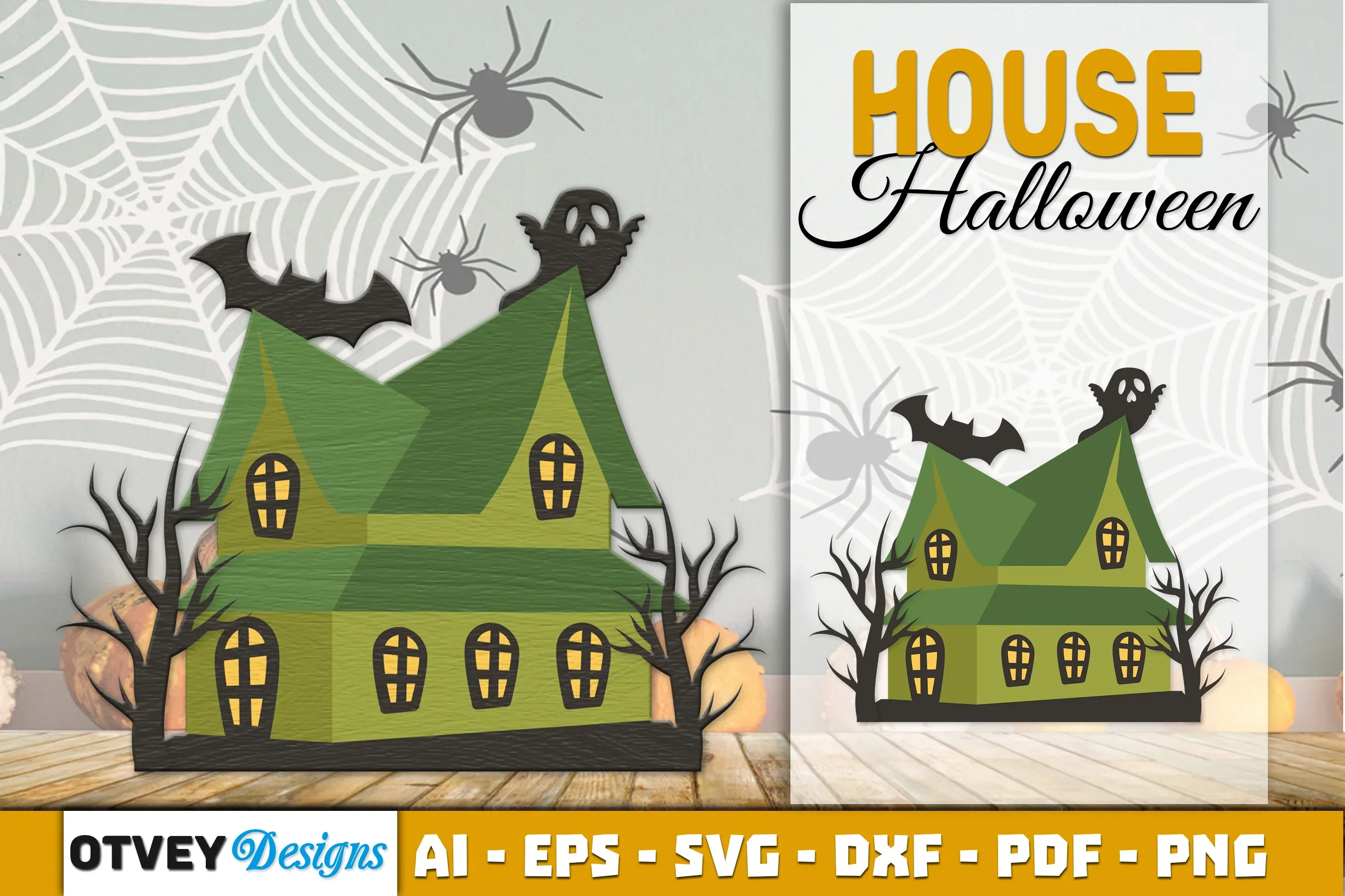 Halloween Home Decor Laser Cut SVG Bundle
