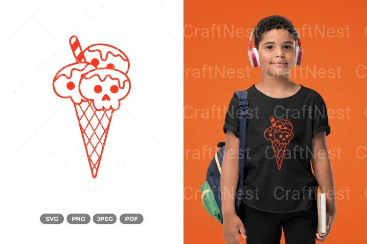 Halloween Ice Cream SVG Bundle