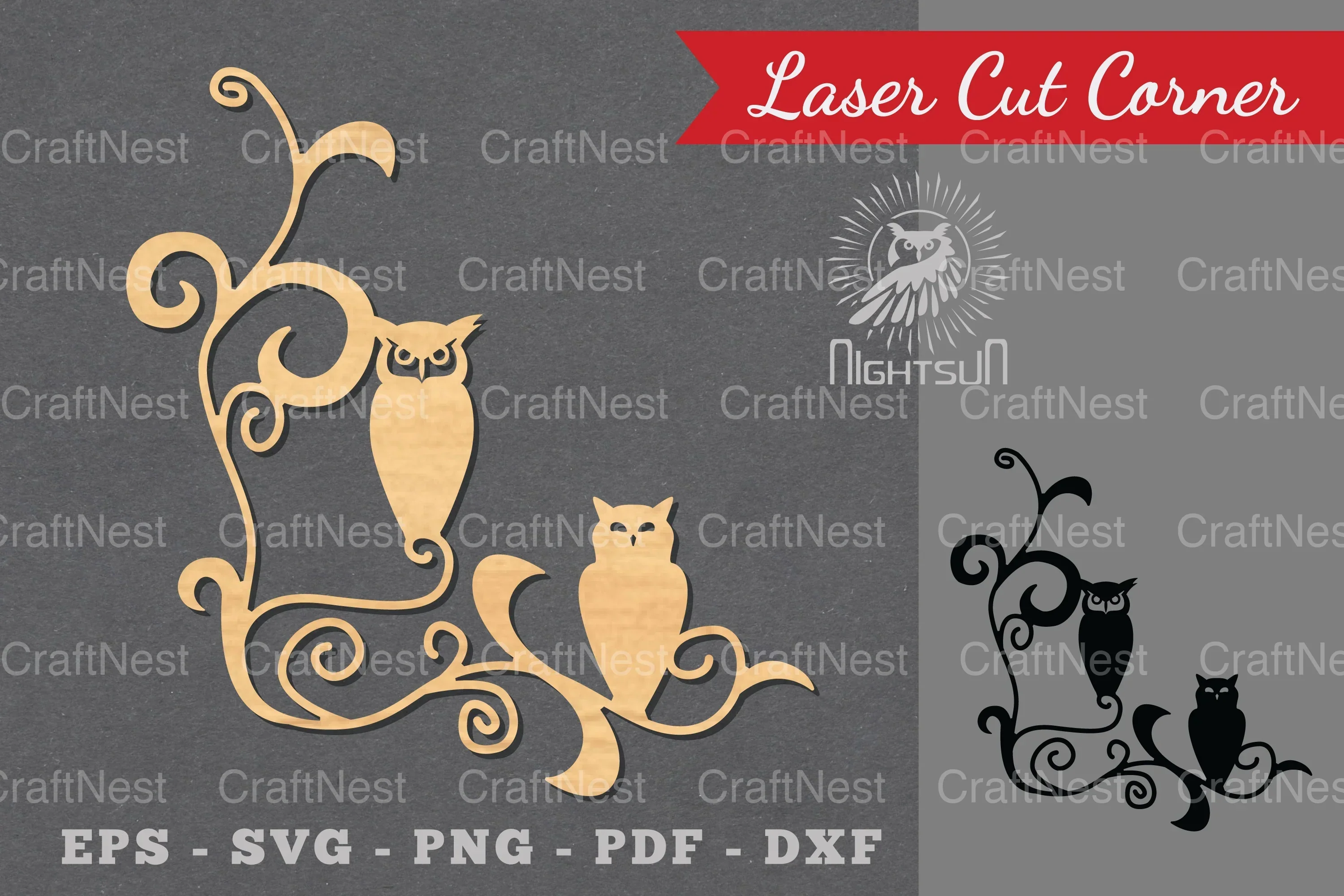 Halloween Laser Cut Corner Clipart Bundle