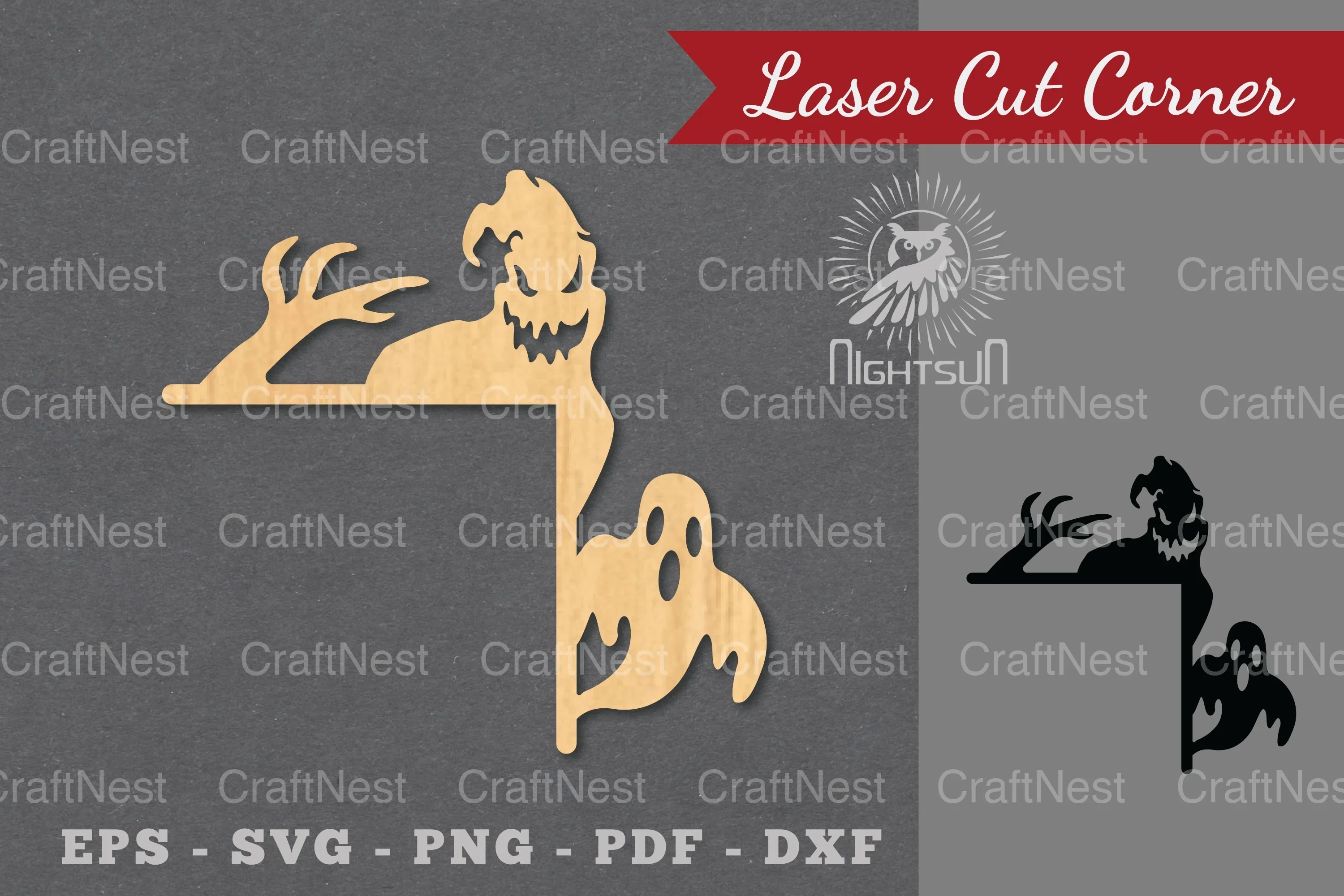 Halloween Laser Cut Corner SVG Bundle