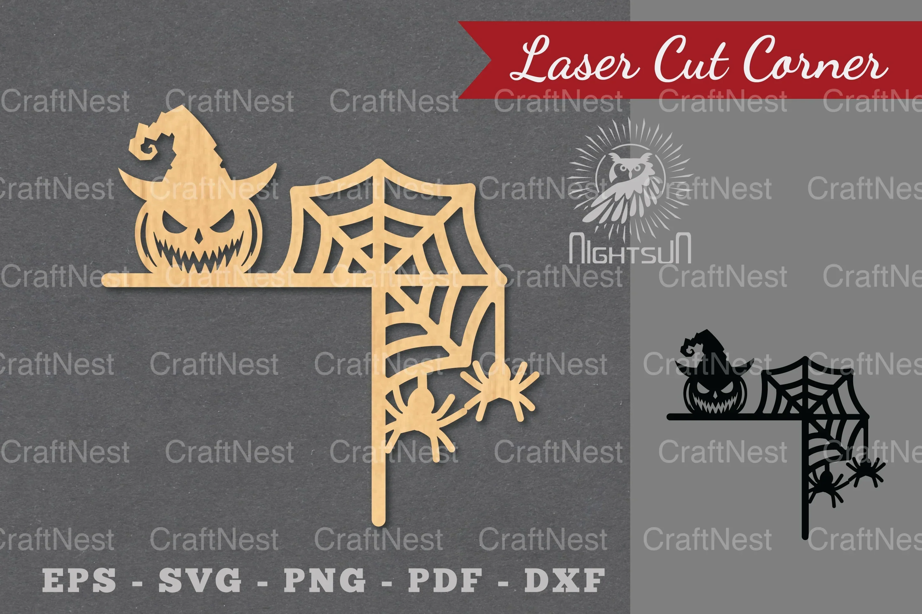 Halloween Laser Cut Corner SVG Bundle