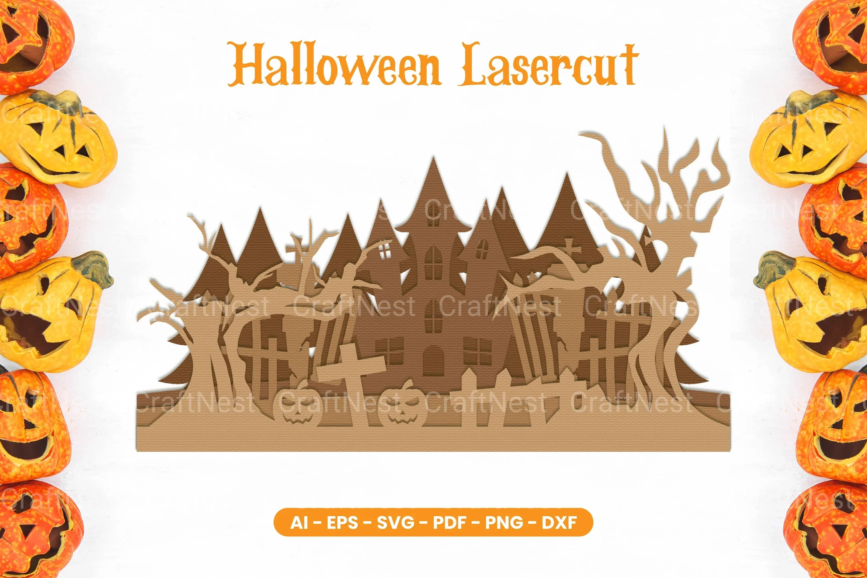 Halloween Lasercut SVG Bundle