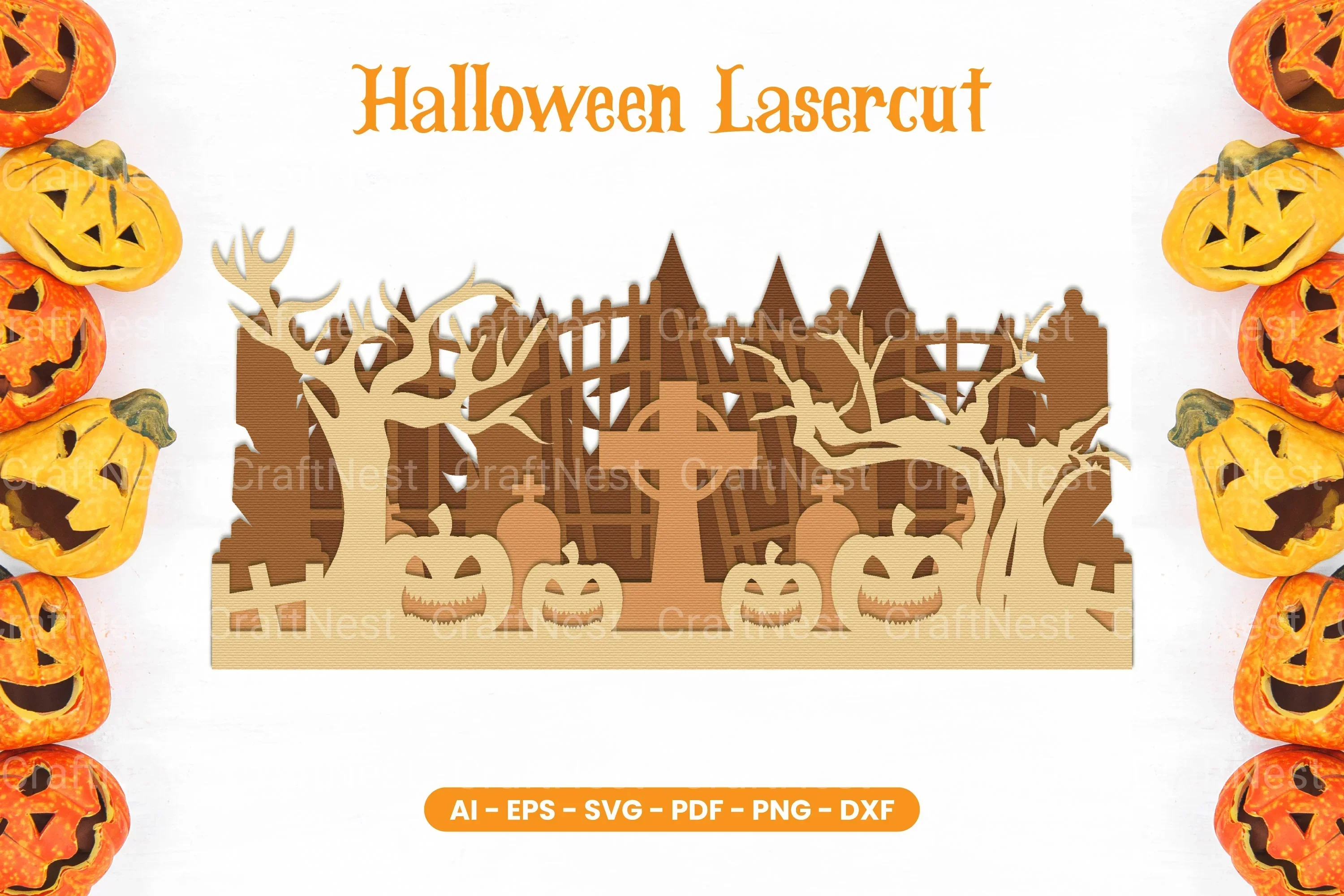 Halloween Lasercut SVG Bundle