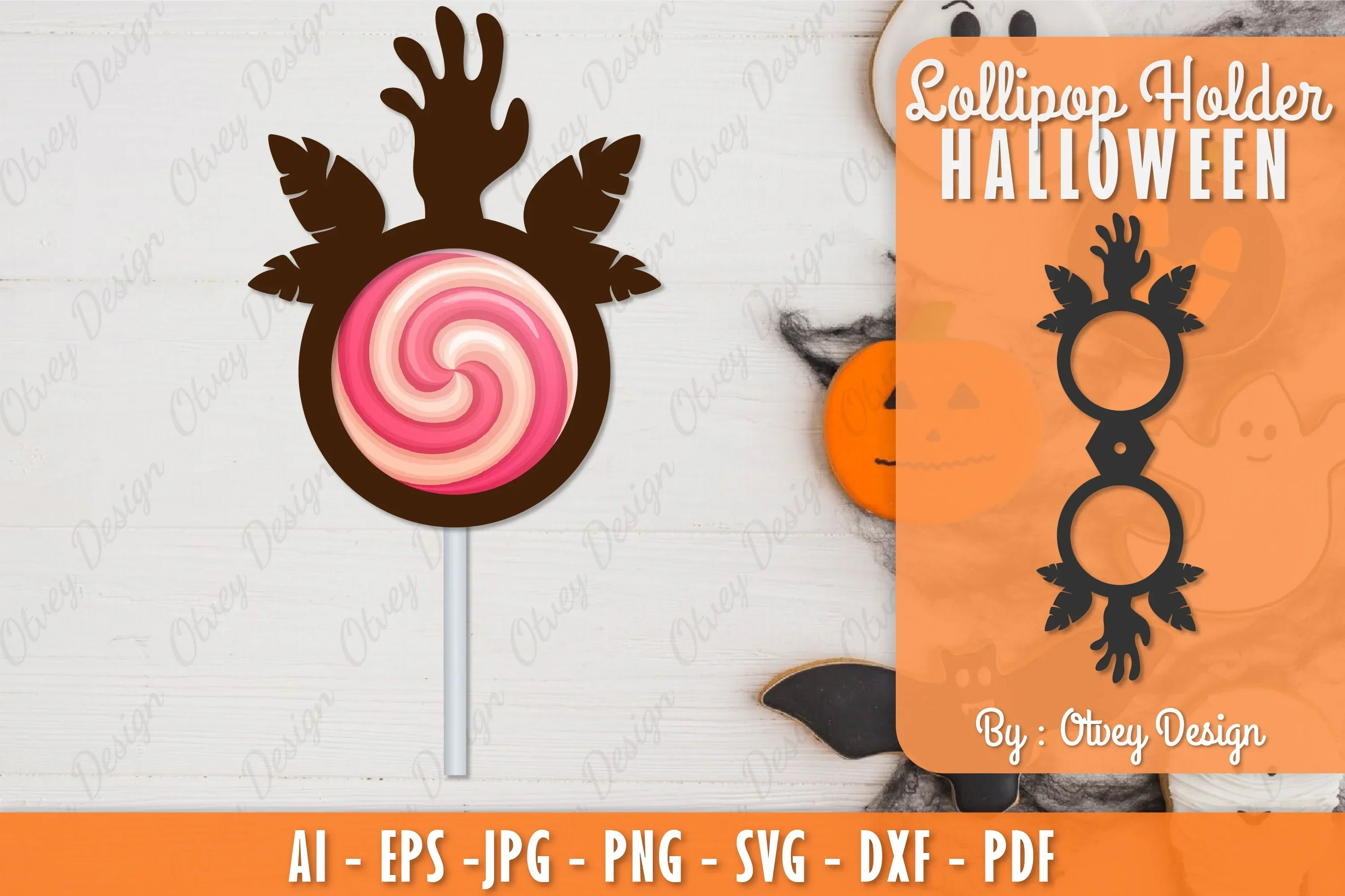Halloween Lollipop Holder SVG Bundle