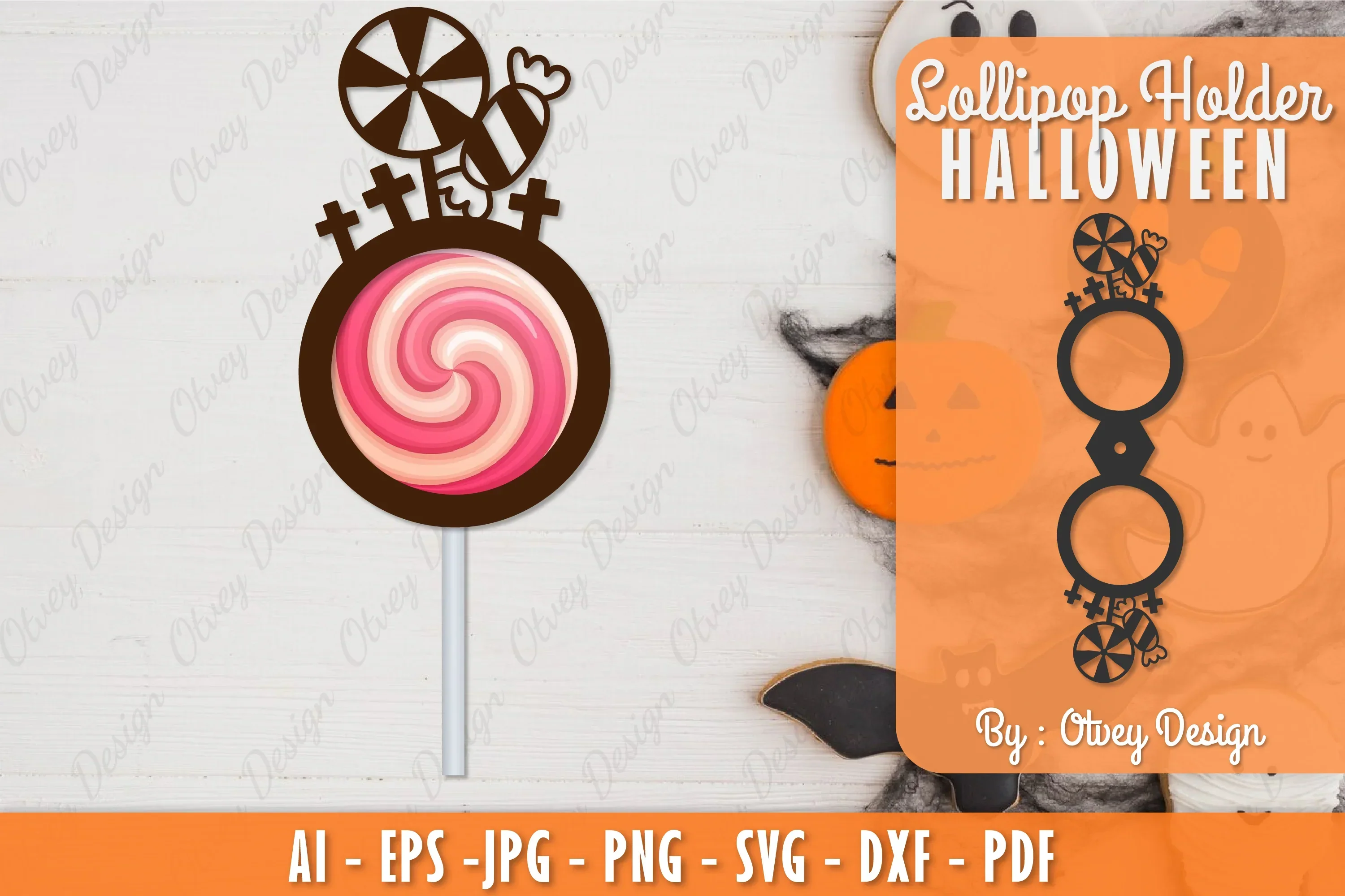 Halloween Lollipop Holder SVG Bundle