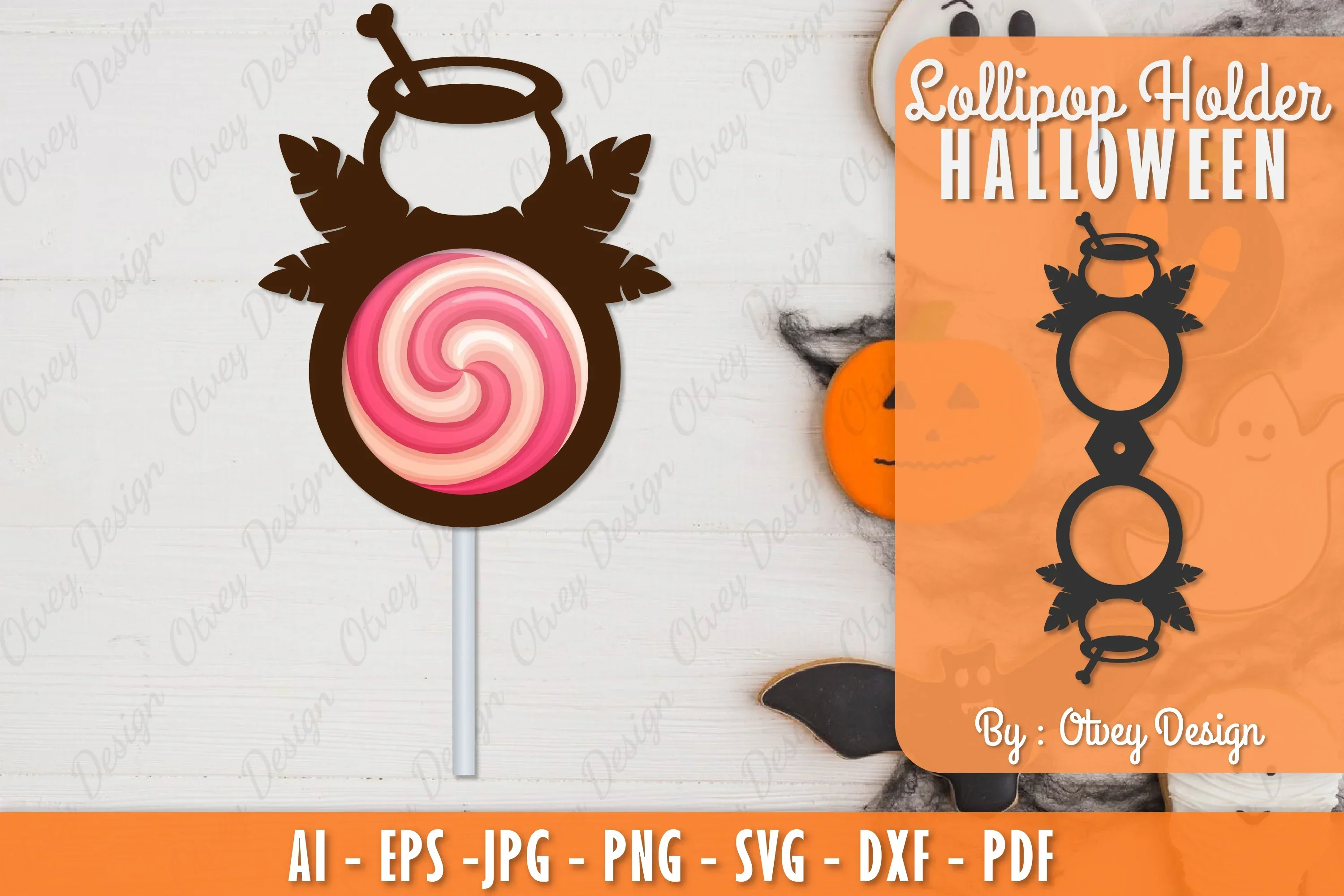 Halloween Lollipop Holder SVG Bundle