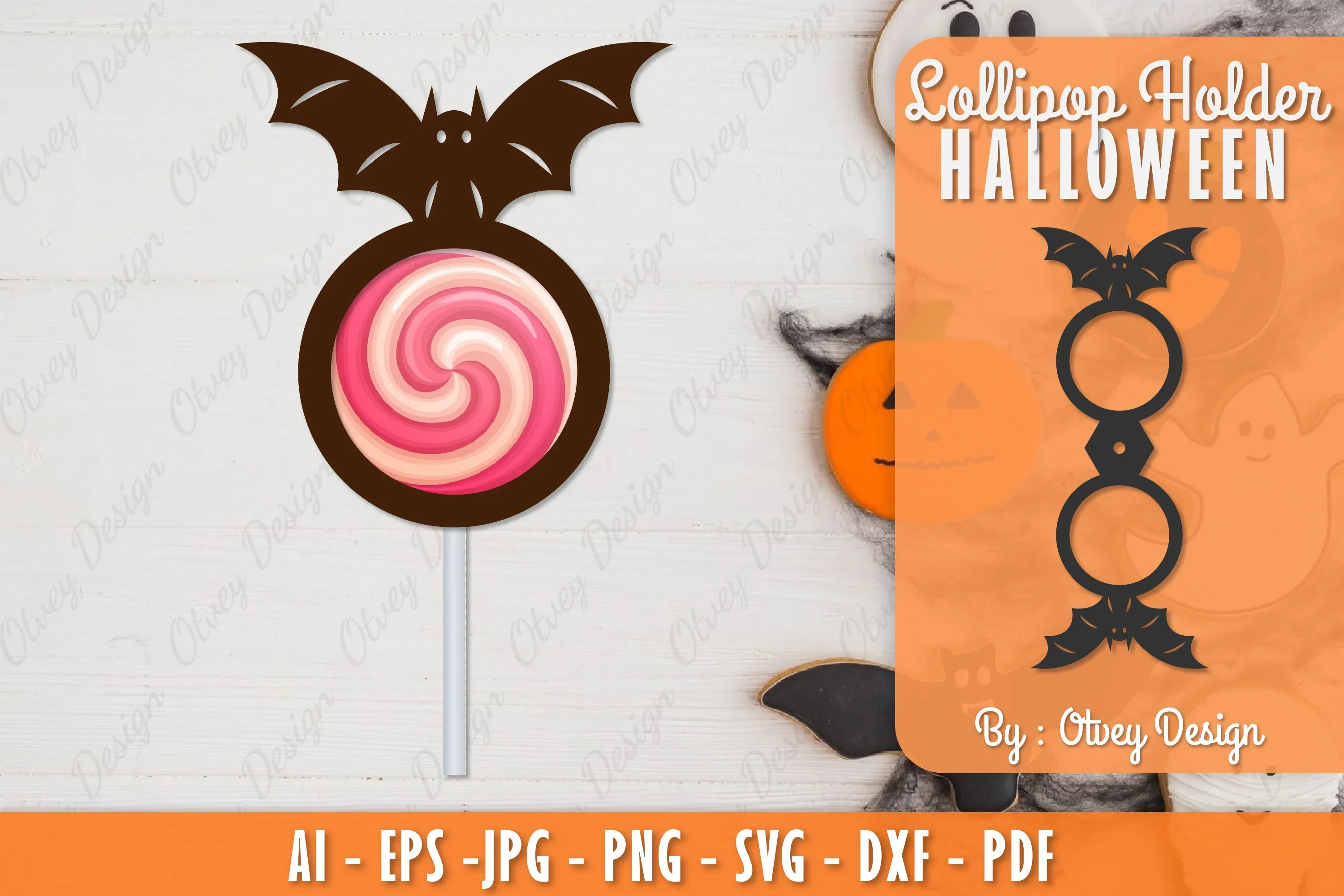 Halloween Lollipop Holder SVG Bundle