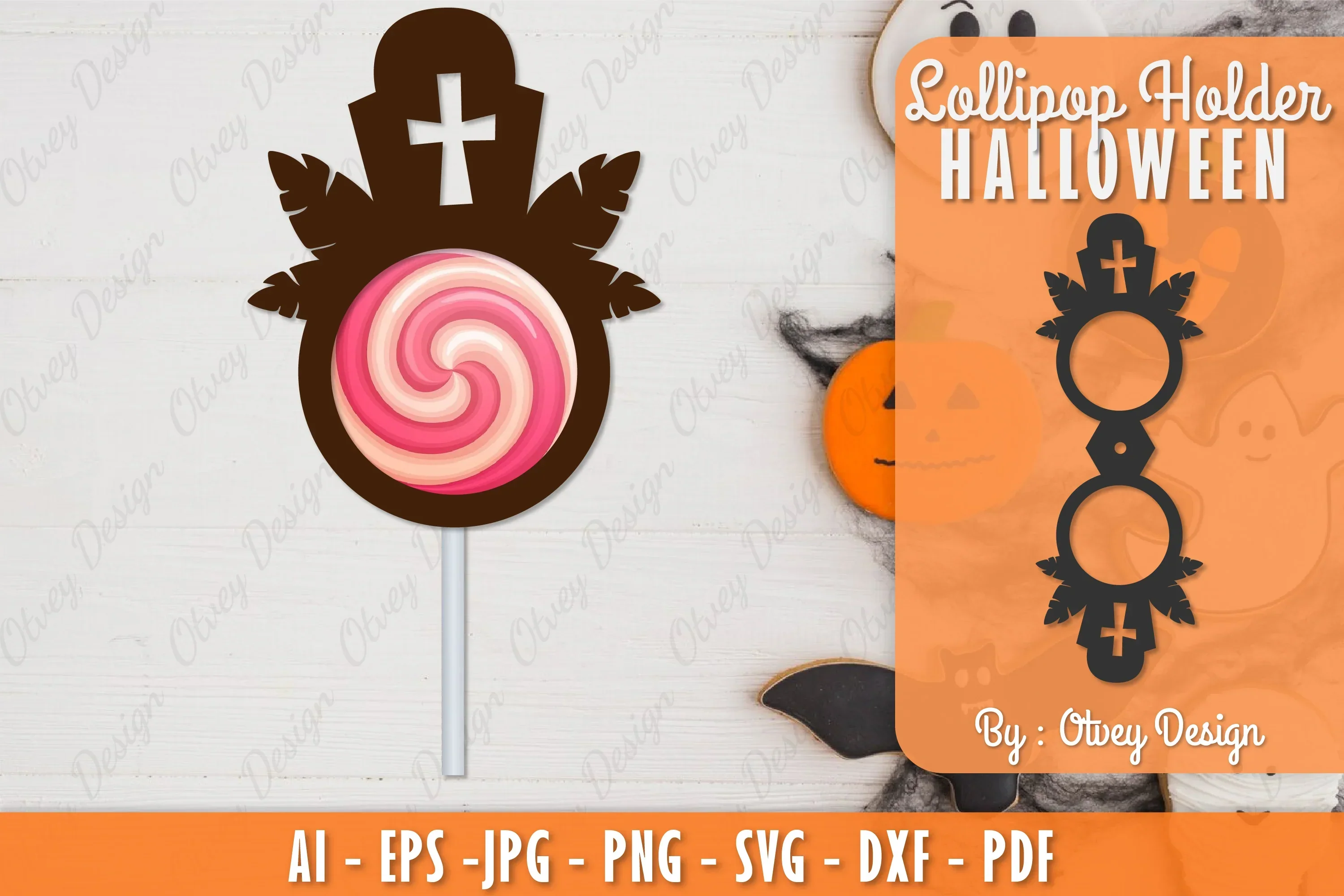 Halloween Lollipop Holder SVG Bundle