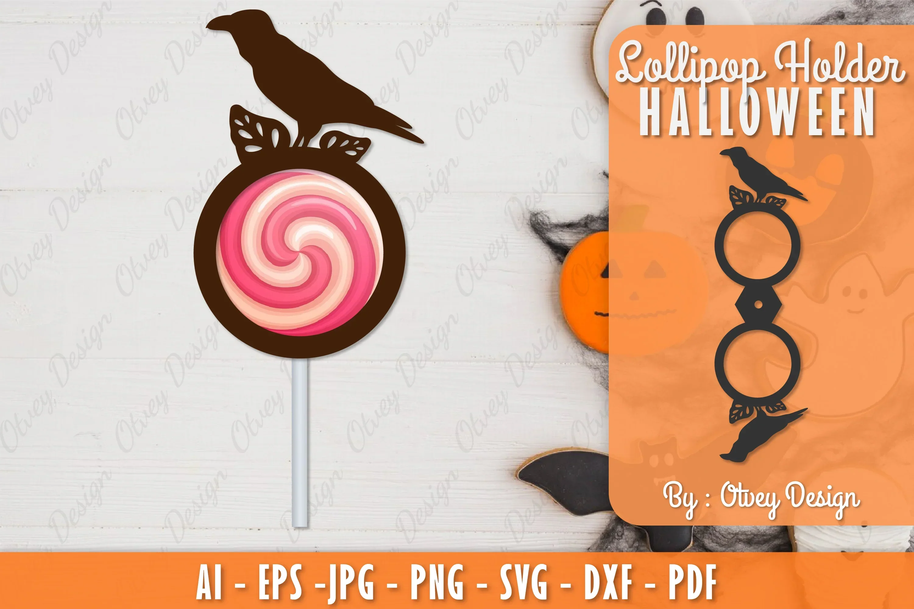 Halloween Lollipop Holder SVG Bundle