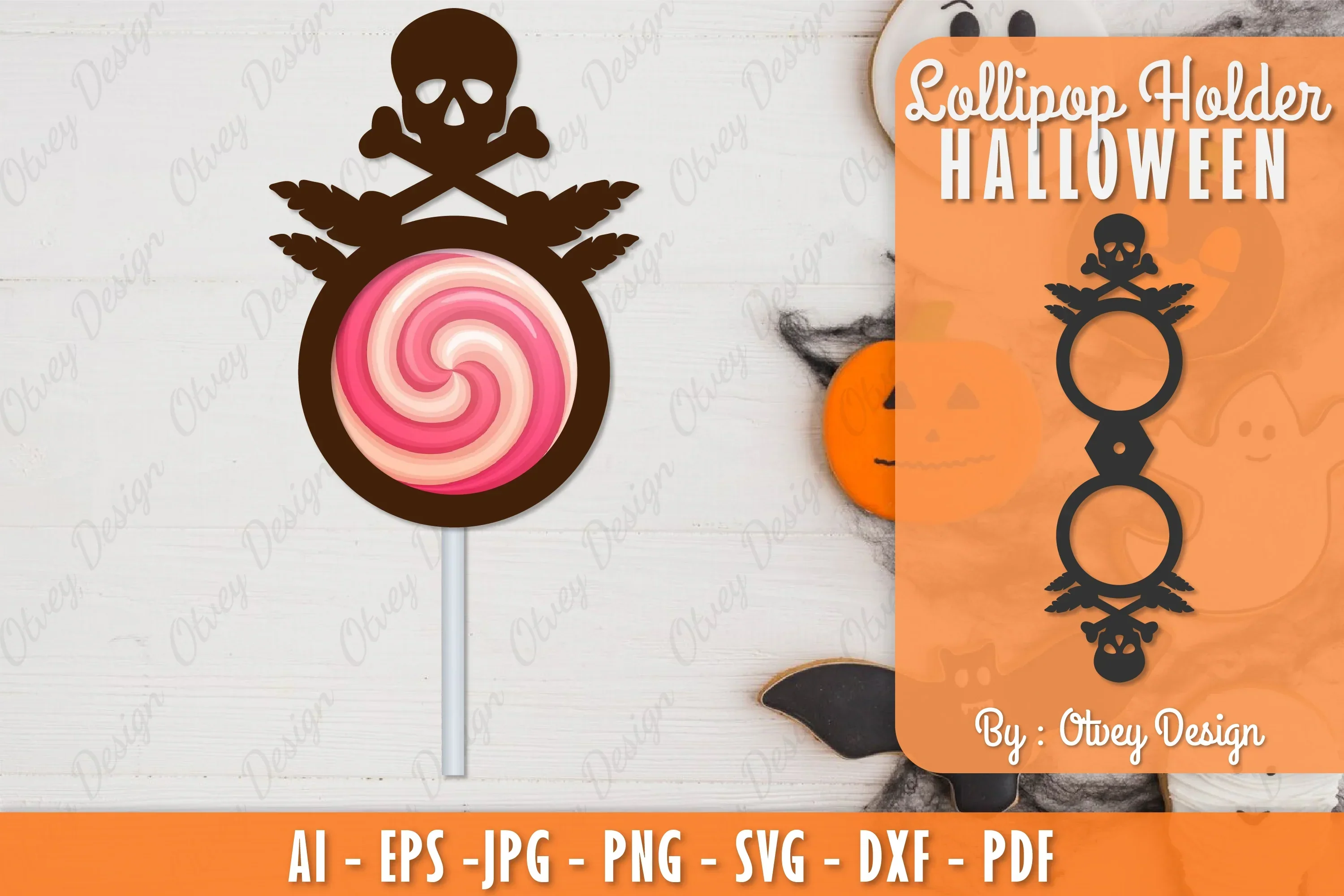Halloween Lollipop Holder SVG Bundle