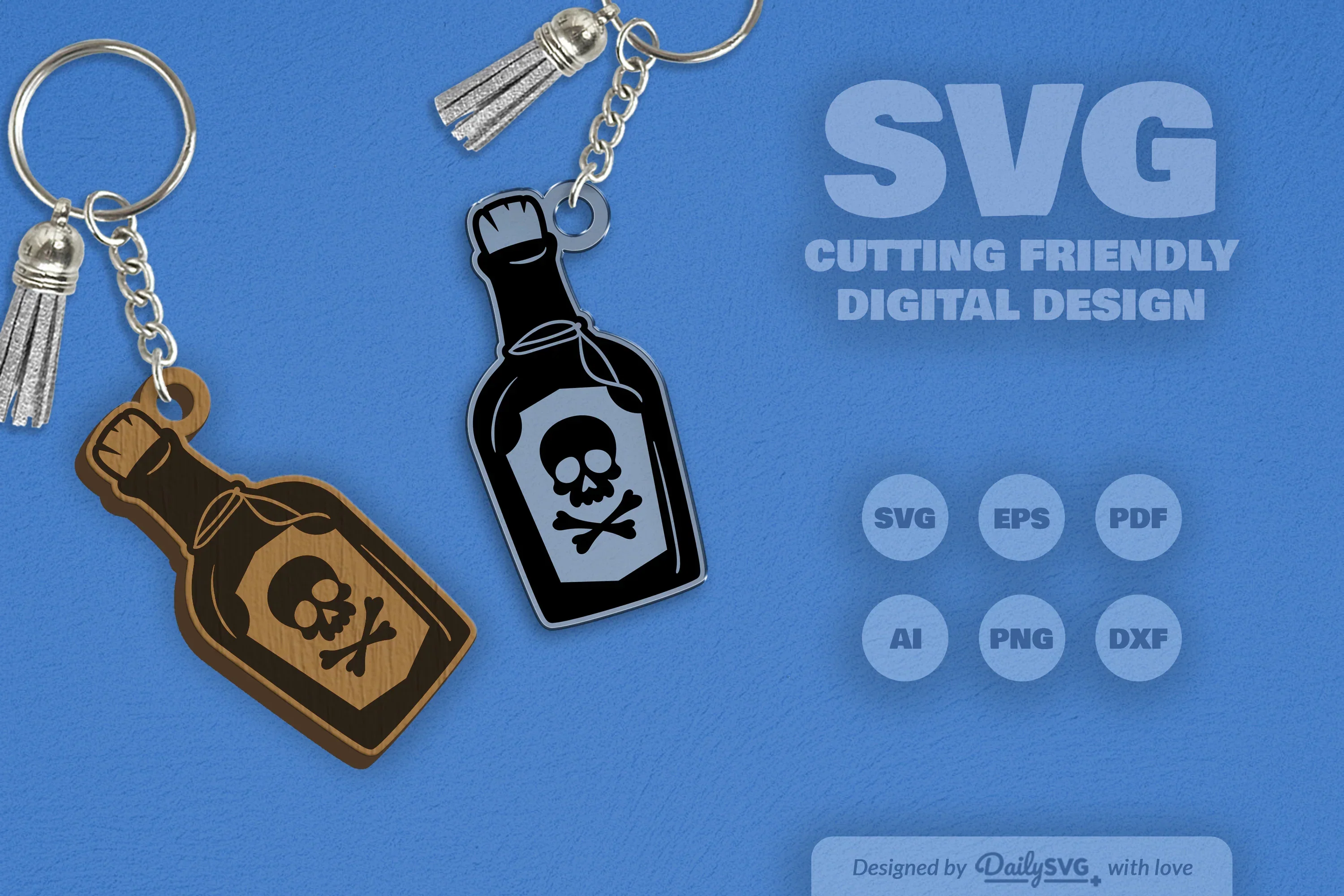 Halloween Poison Bottle Clipart - Daily SVG Bundles - Image 3
