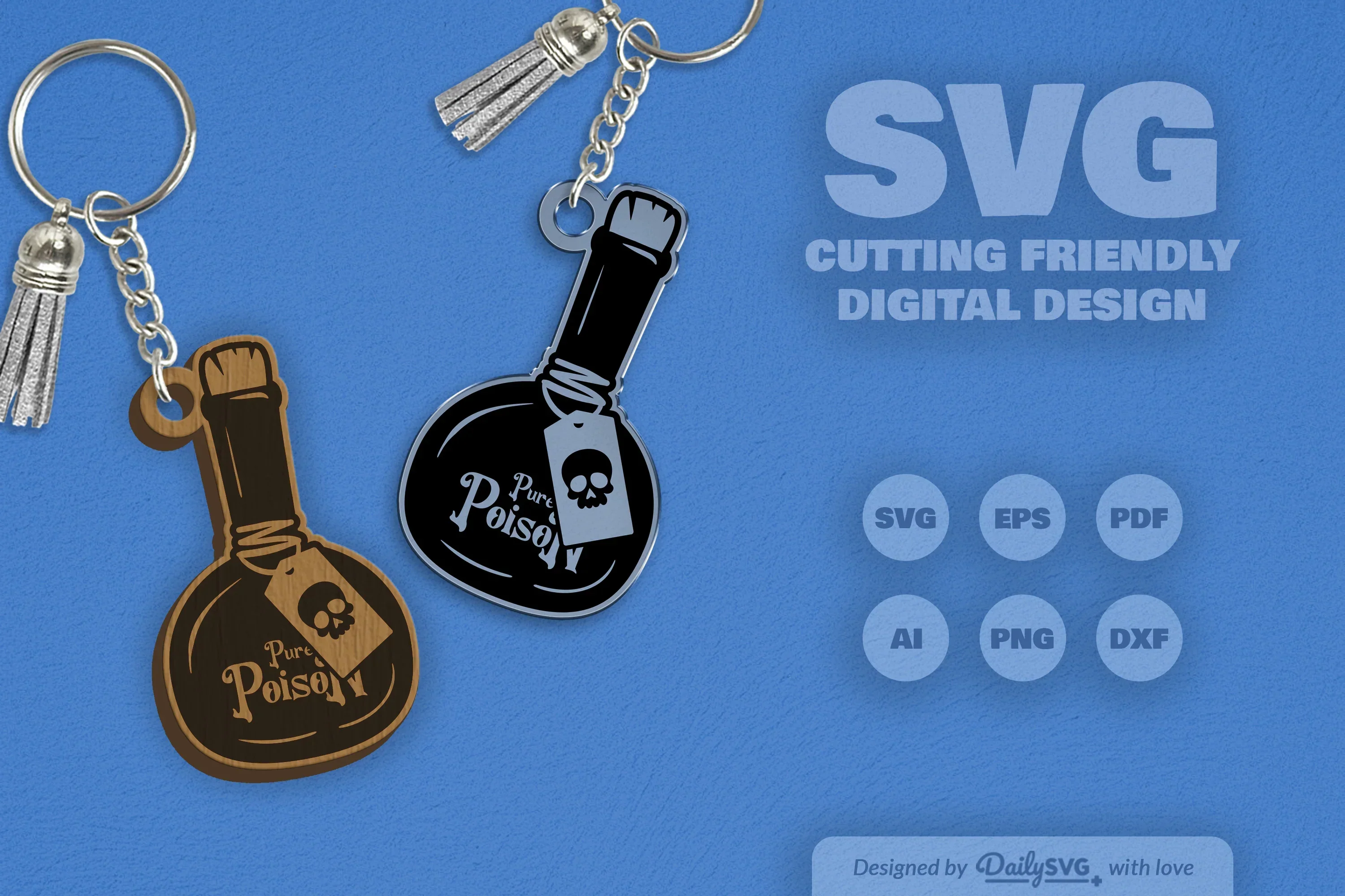 Halloween Poison Bottle Clipart - Daily SVG Bundles - Image 5