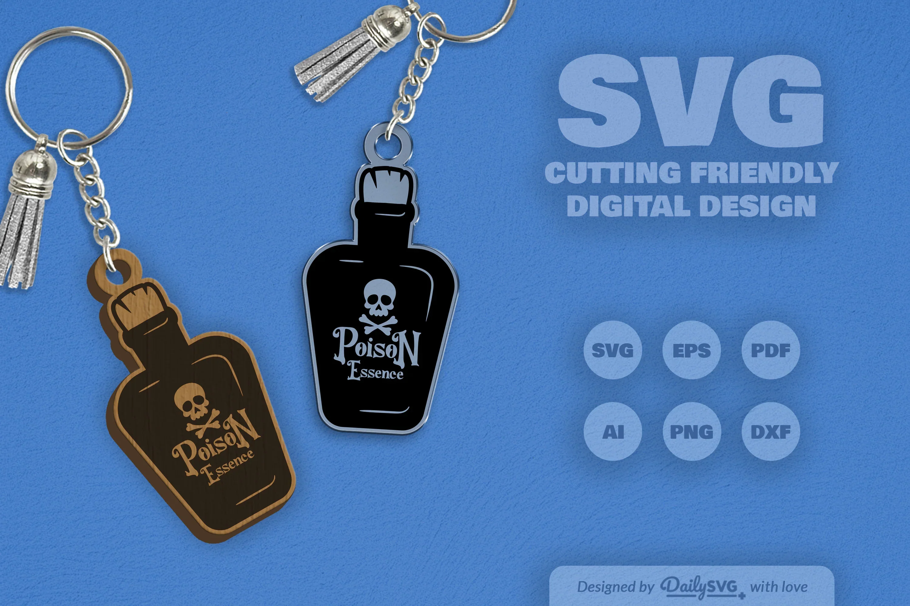 Halloween Poison Bottle Clipart - Daily SVG Bundles - Image 6