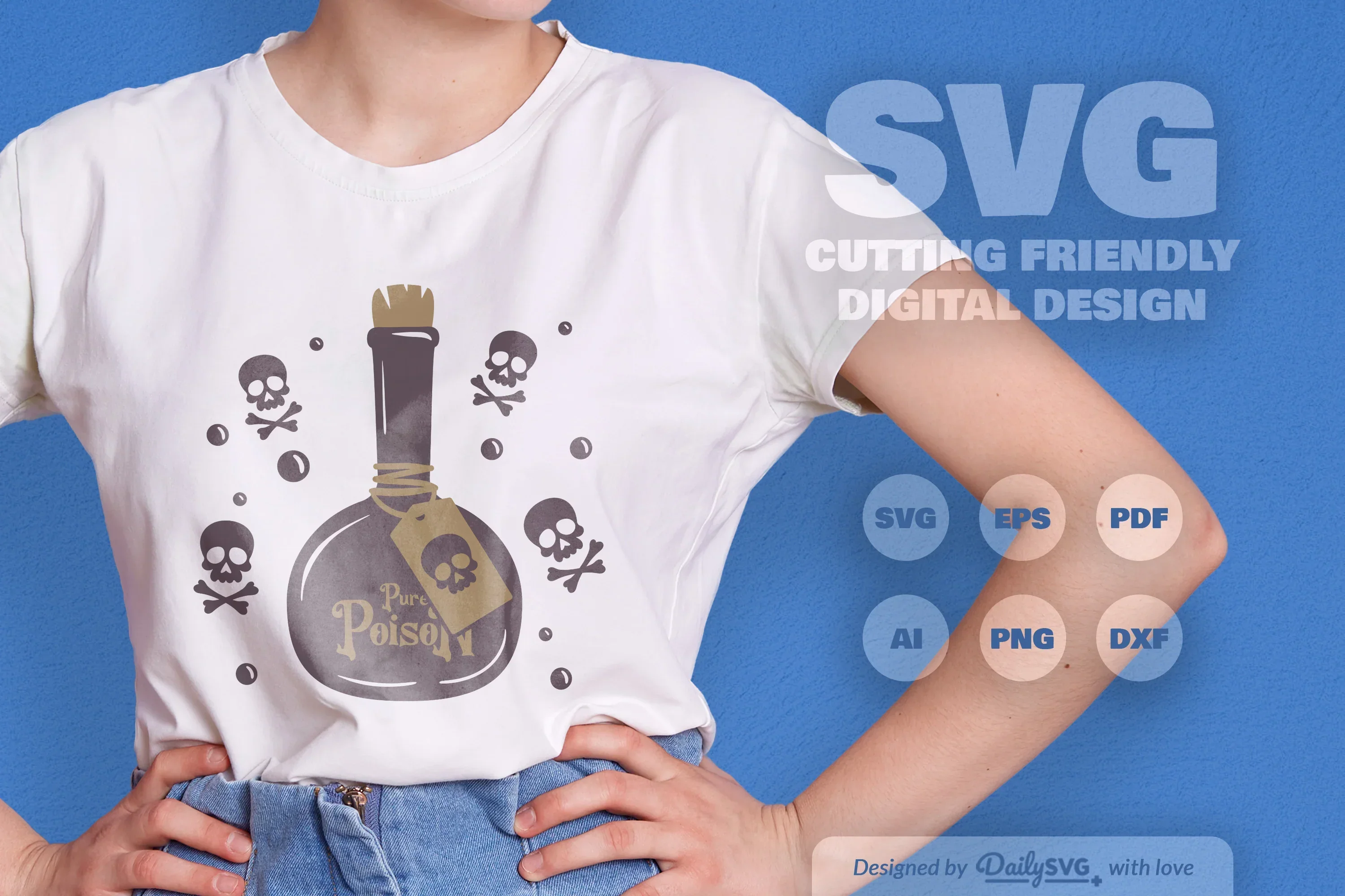 Halloween Poison Bottle Clipart - Daily SVG Bundles - Image 8