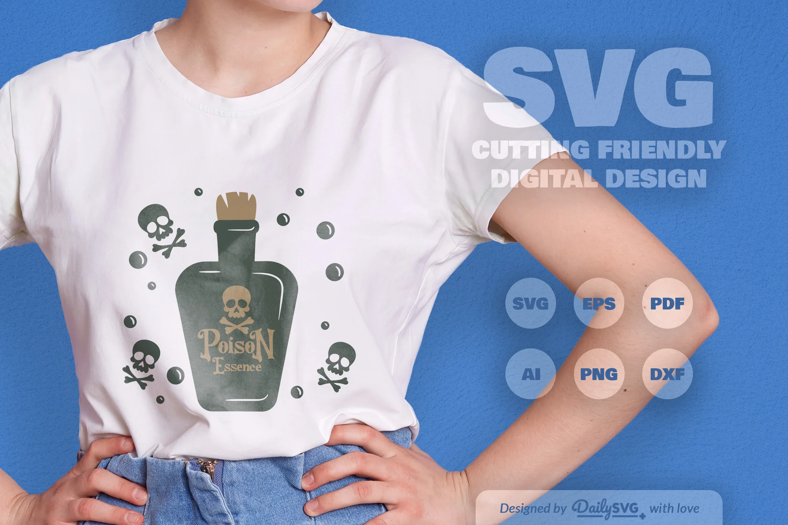 Halloween Poison Bottle Clipart - Daily SVG Bundles - Image 9
