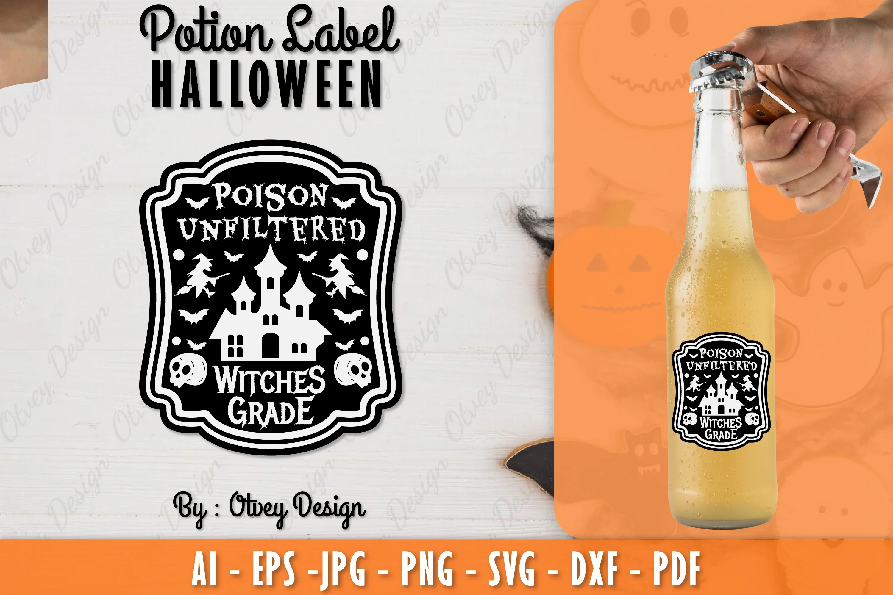 Halloween Potion Label SVG Bundle