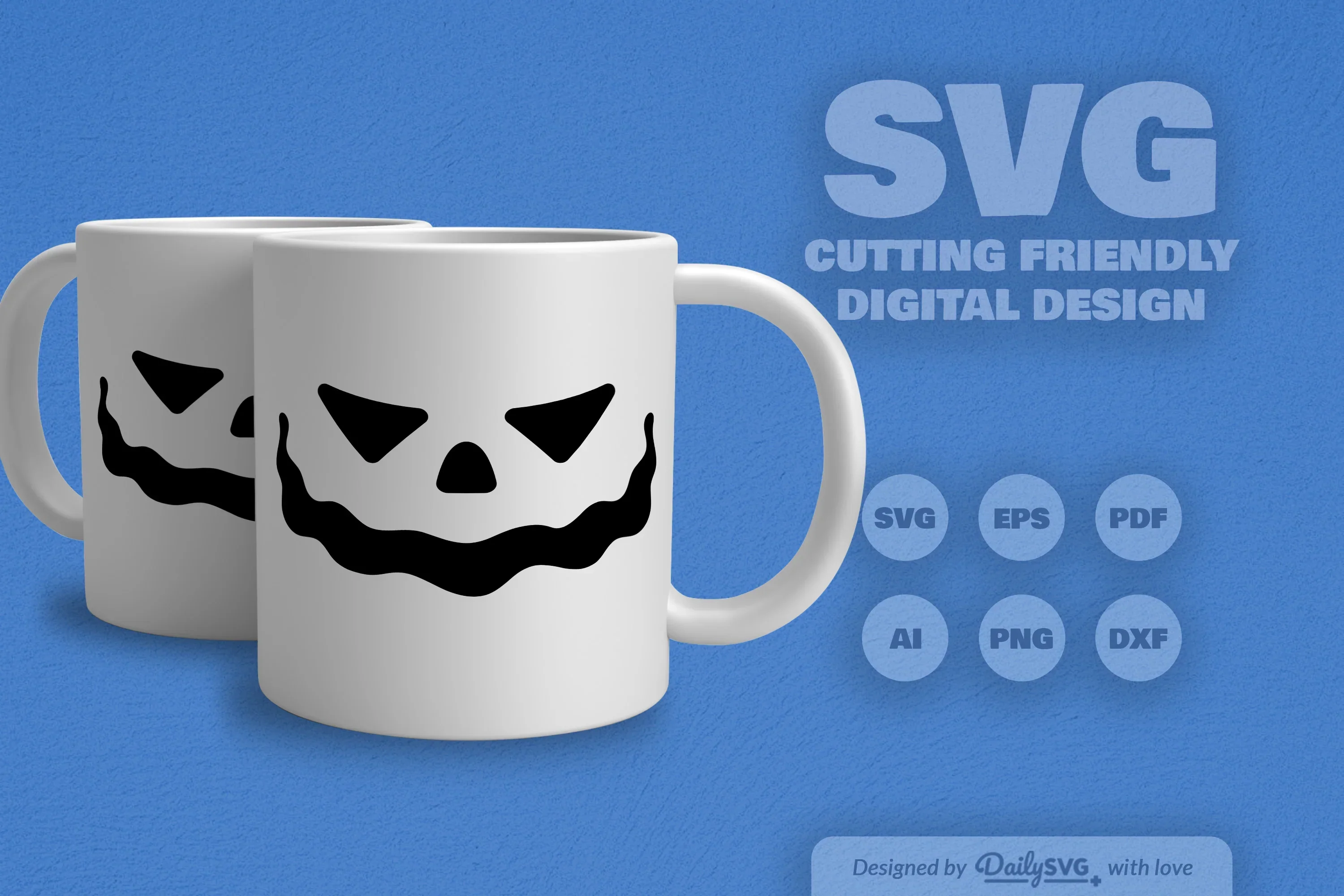Halloween Pumpkin Face SVG Bundle - Image 5