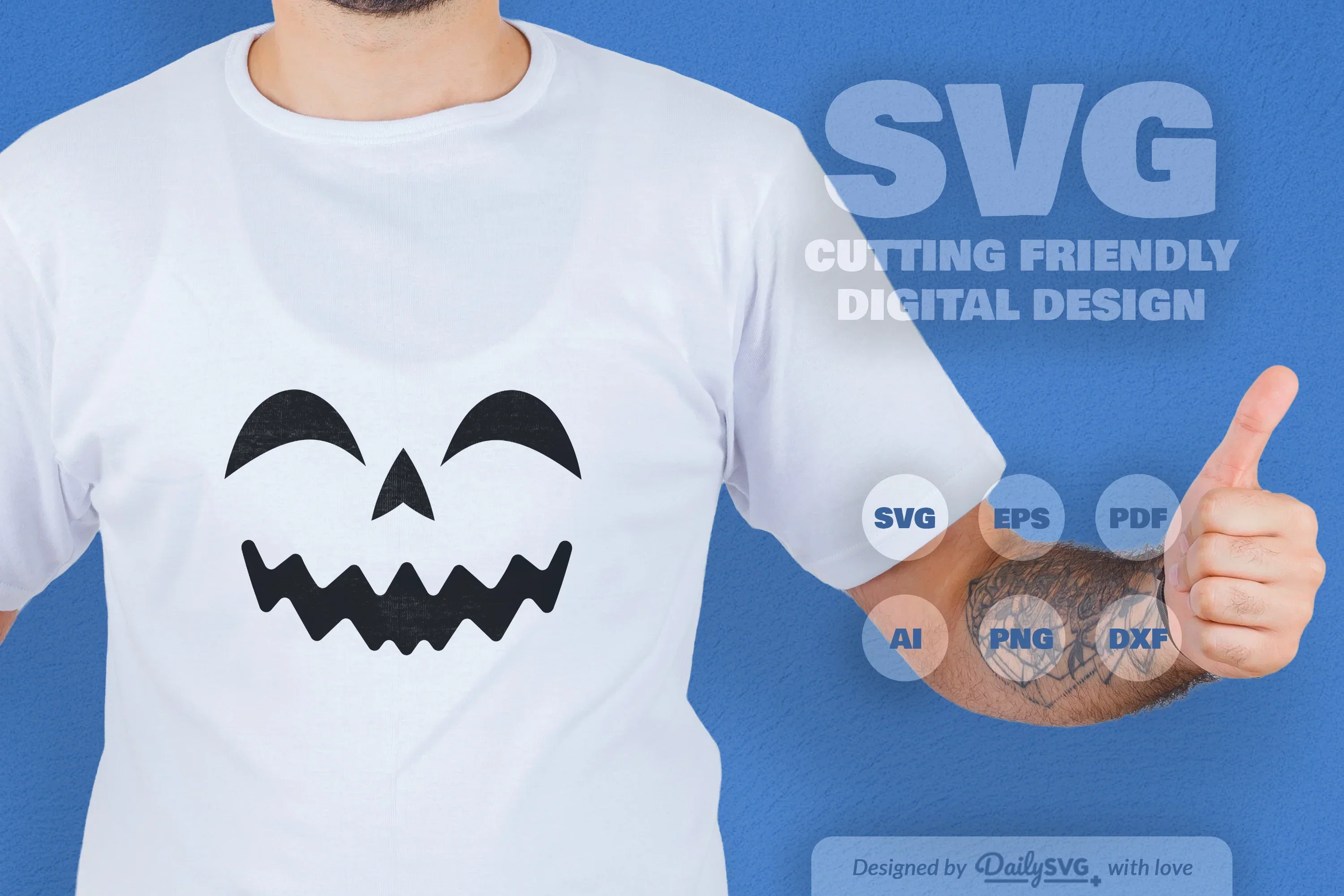Halloween Pumpkin Face SVG Bundle - Image 3