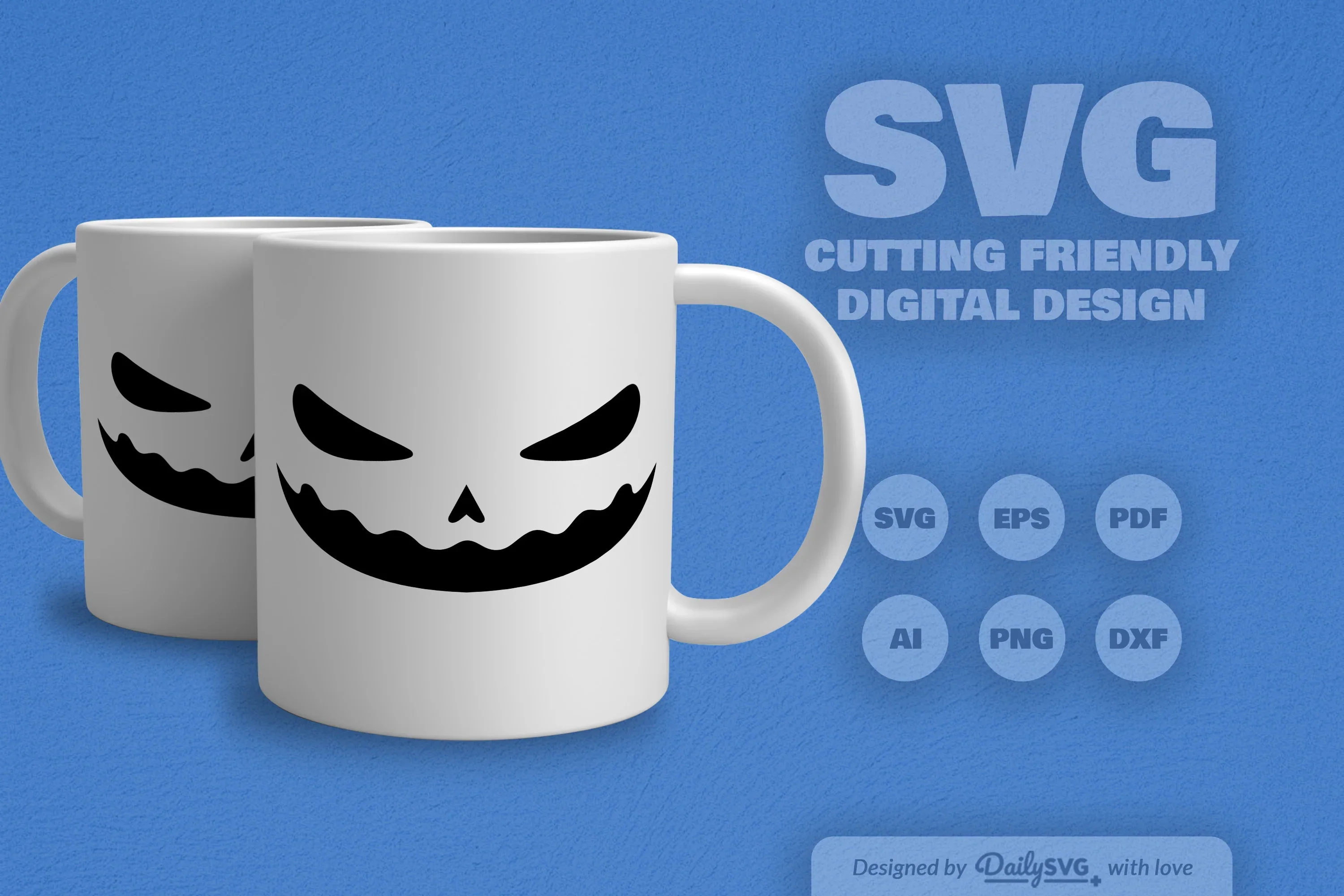 Halloween Pumpkin Face SVG Bundle - Image 5