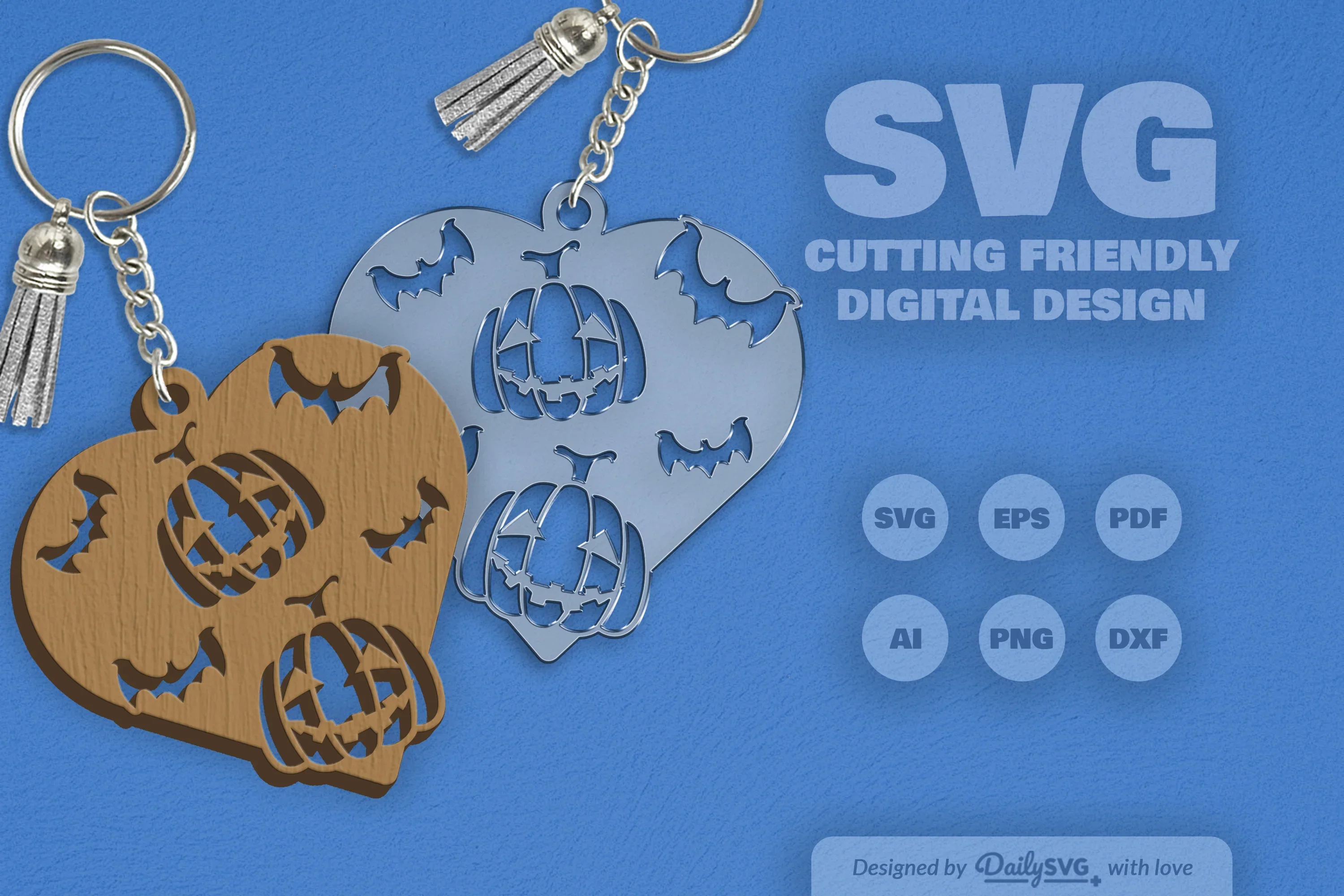 Halloween Pumpkin Heart SVG Bundle - Image 2