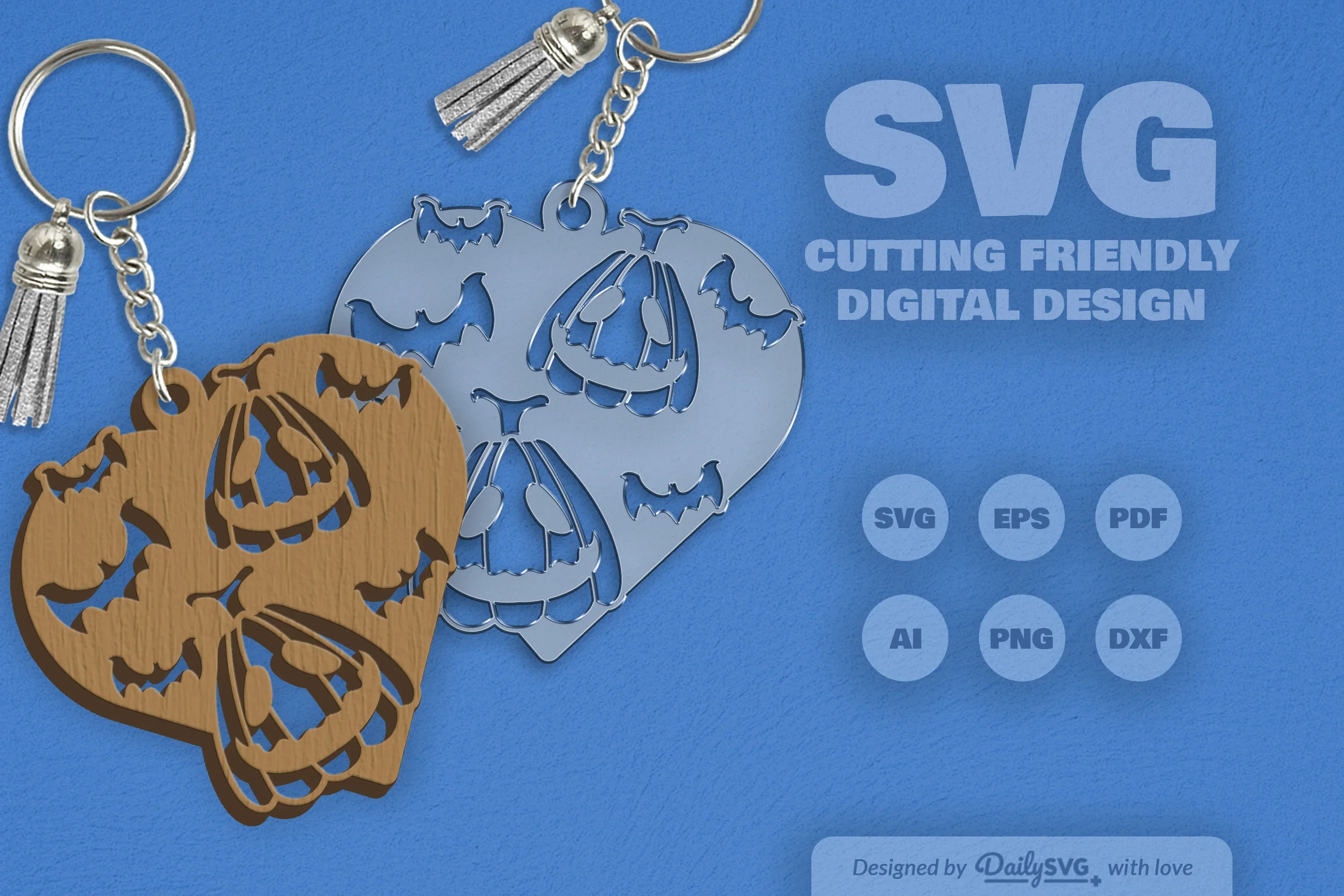 Halloween Pumpkin Heart SVG Bundle - Image 2