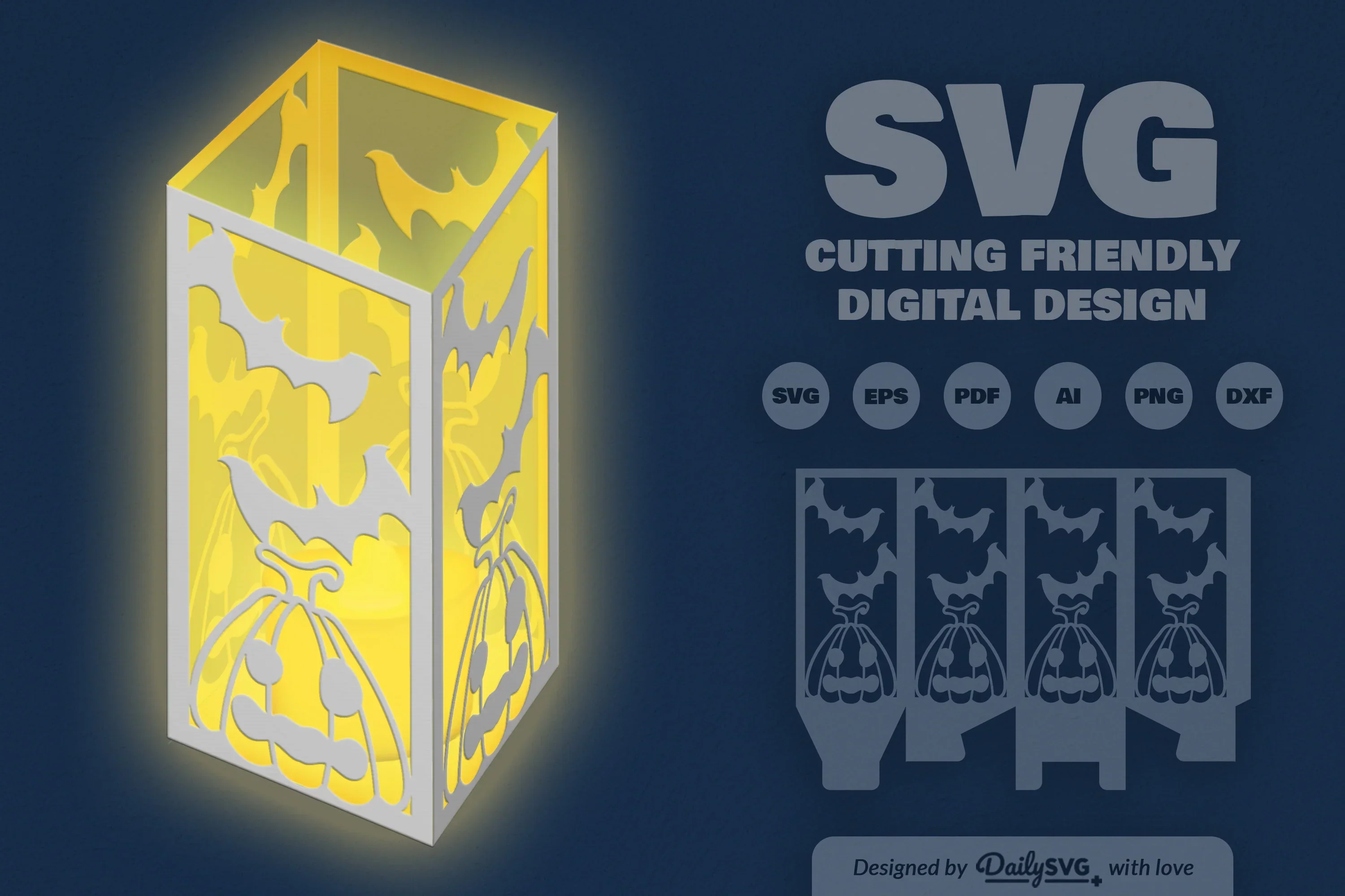 Halloween Pumpkin Papercut SVG Bundle - Image 2