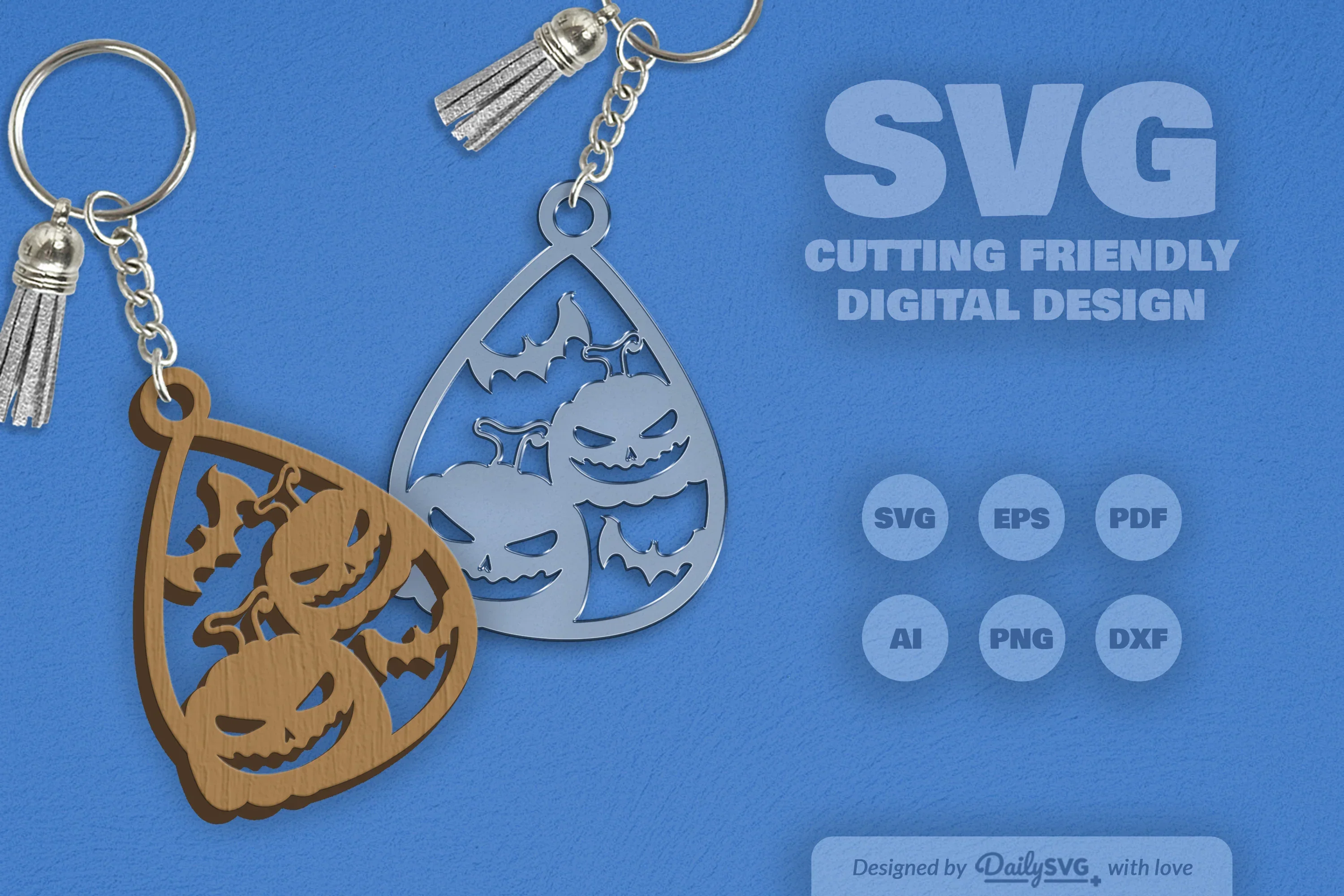 Halloween Pumpkin Teardrop SVG Bundle - Image 2