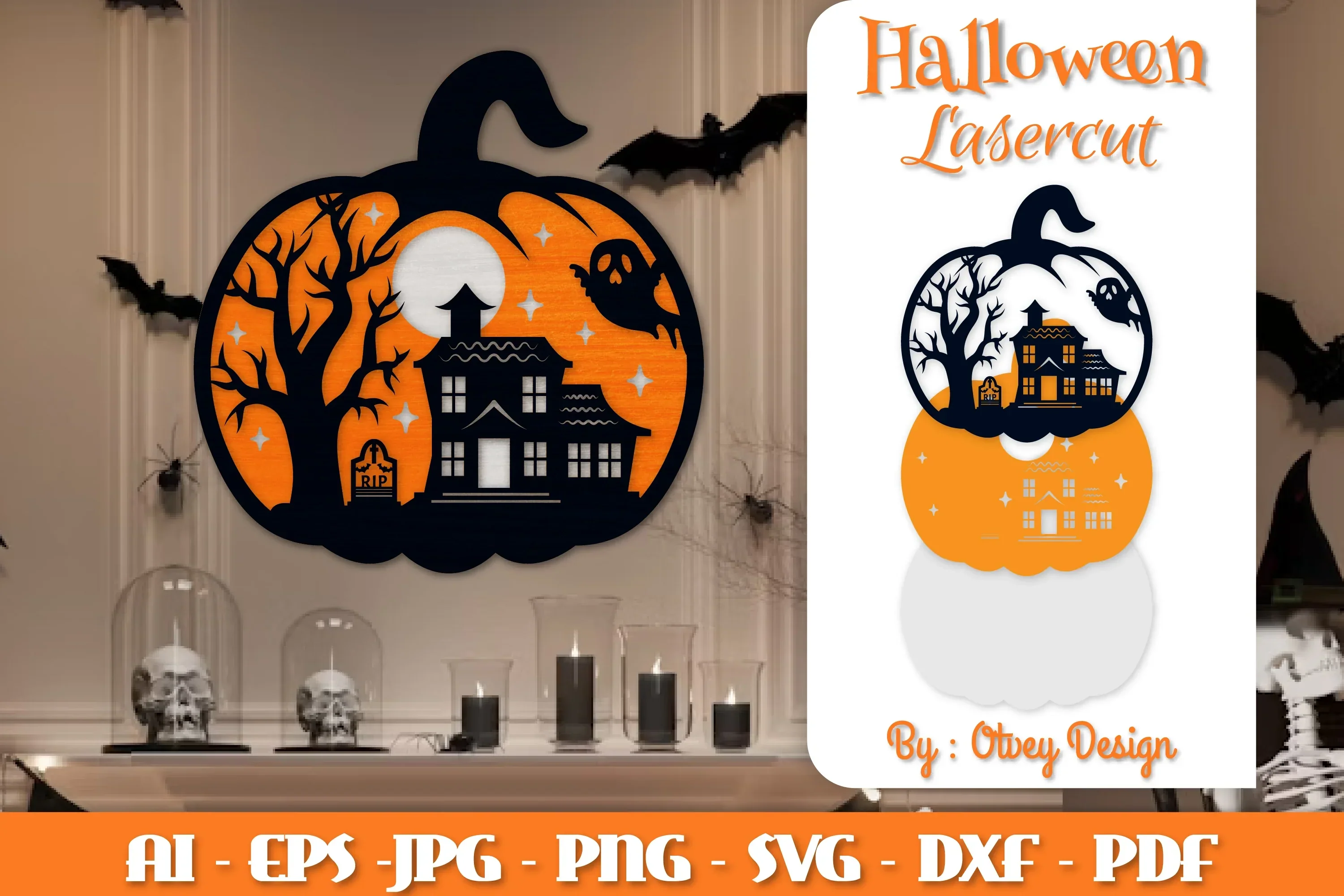 Halloween Pumpkins Lasercut SVG Bundle
