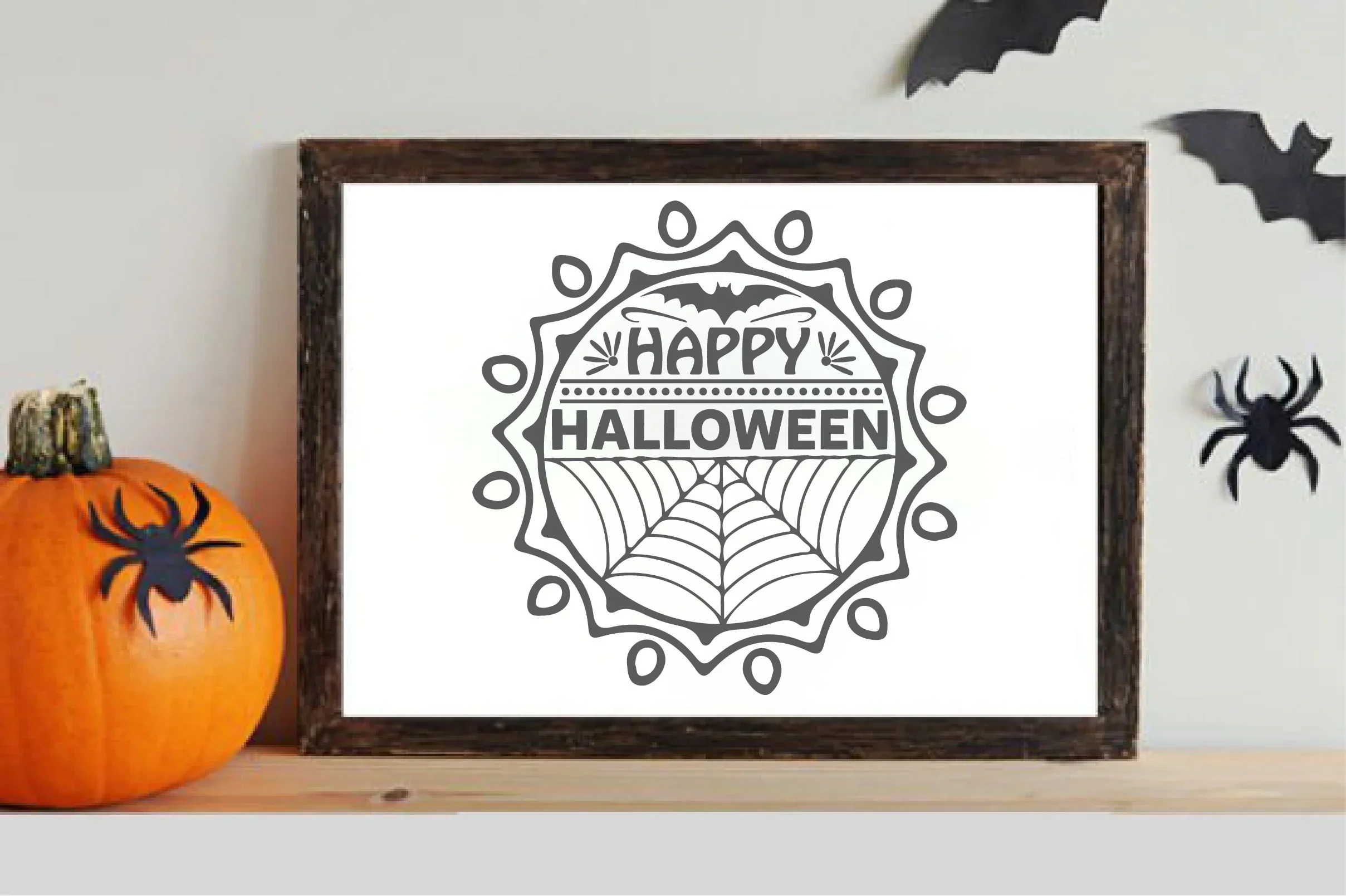 Halloween Round Sign SVG Bundle - Image 4