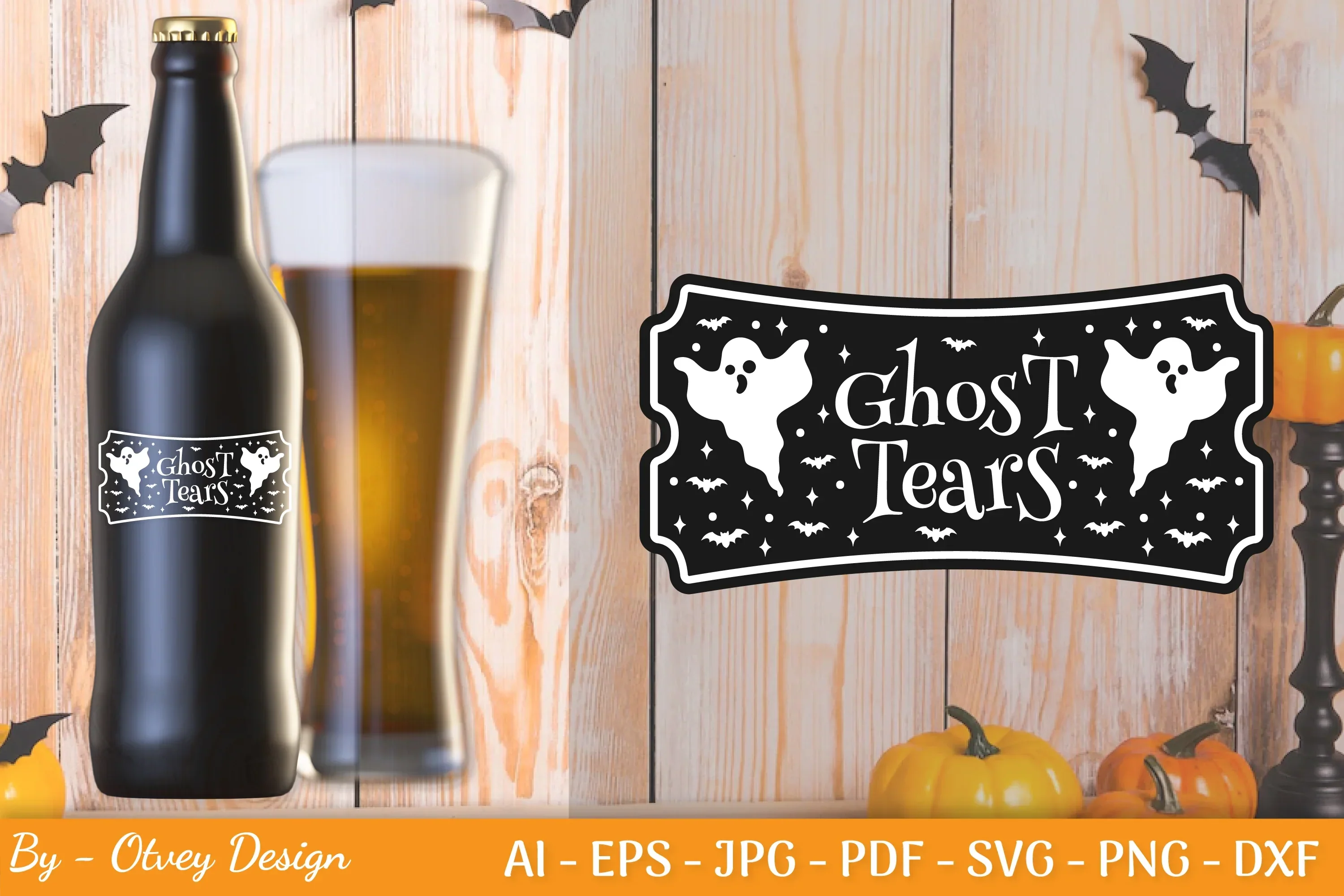 Halloween Spooky Label SVG Bundle